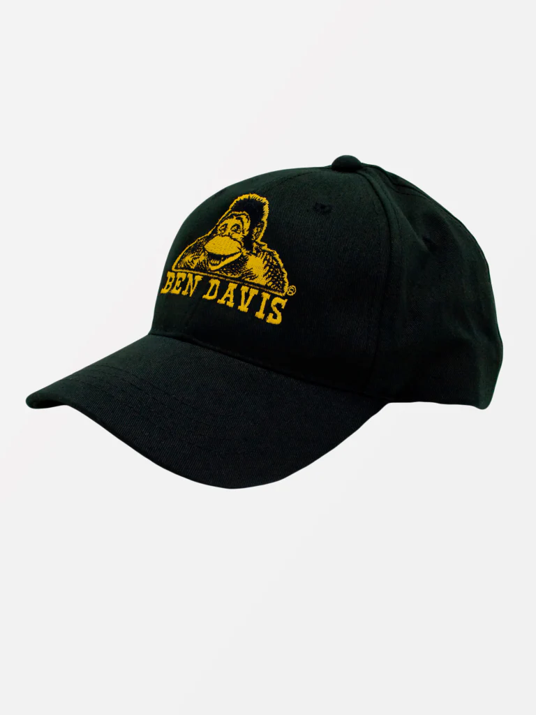 BEN DAVIS "MONKEY LOGO" DAD HAT (BLACK/GOLD)