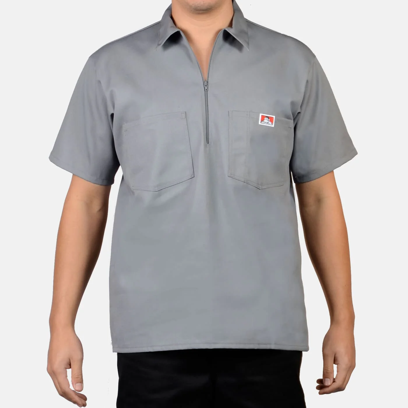 BEN DAVIS "S/S SOLID" SHIRT (GREY)