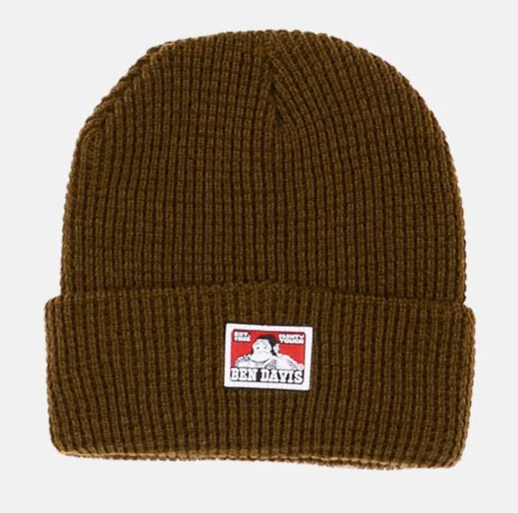 BEN DAVIS "WAFFLE" BEANIE (MOSS GREEN)