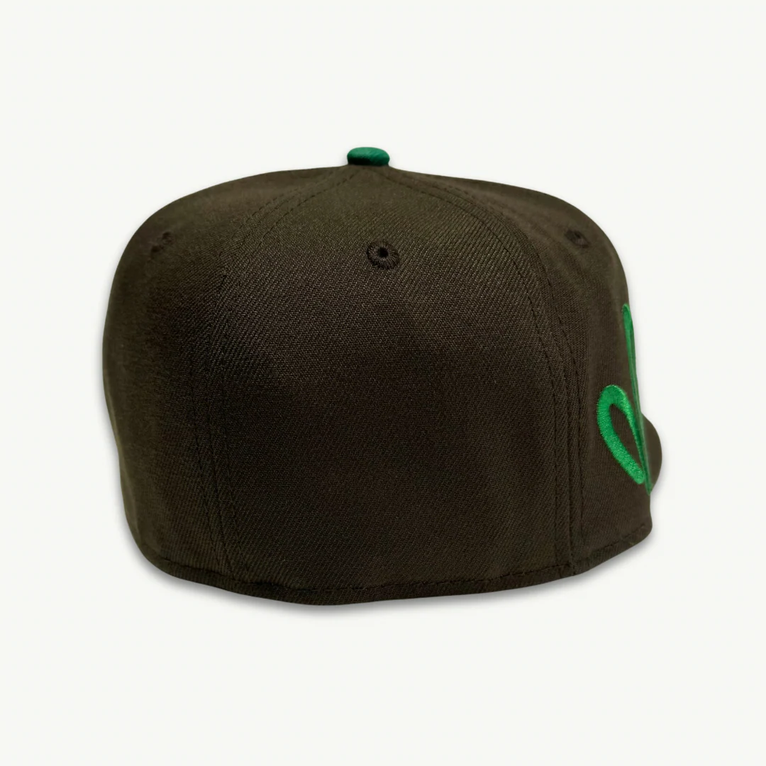 CARROTS X NEW ERA "WORDMARK" FITTED HAT (BROWN/GREEN) - Image 3