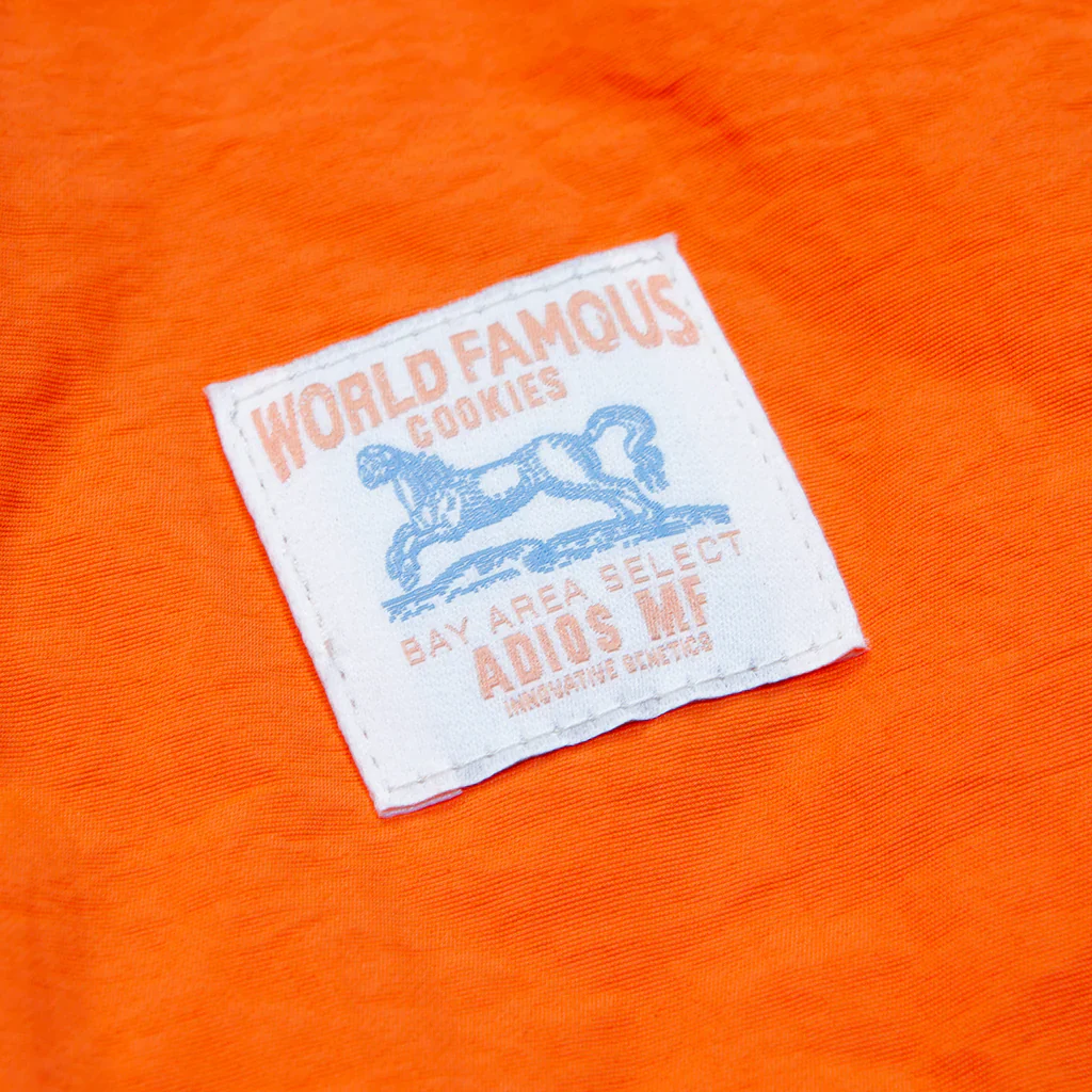 COOKIES "WORKWEAR” QUILTED NYLON SHORTS (ORANGE) - Image 3