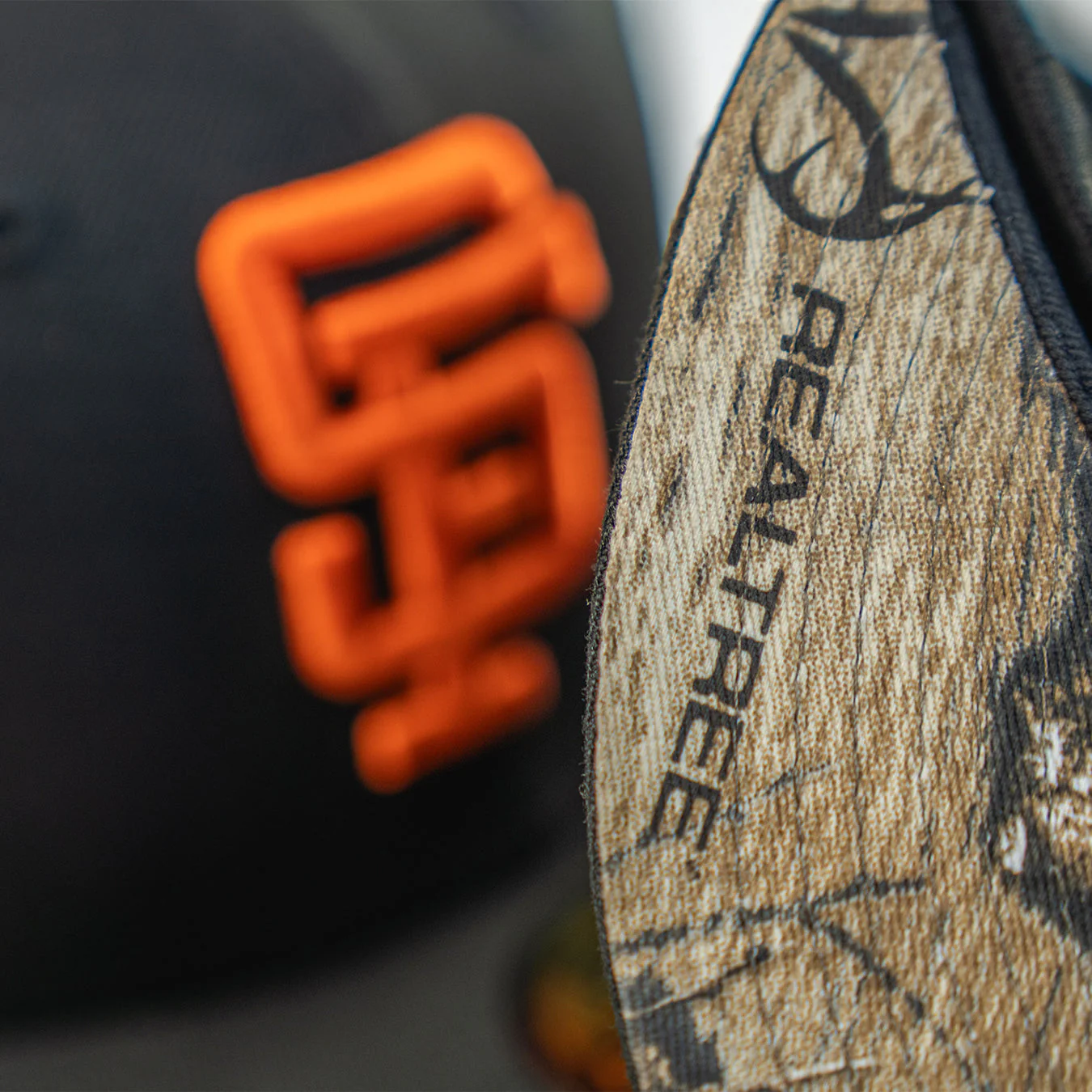 NEW ERA "REAL TREE UV" SAN FRANCISCO GIANTS FITTED HAT (BLACK/ORANGE) - Image 7