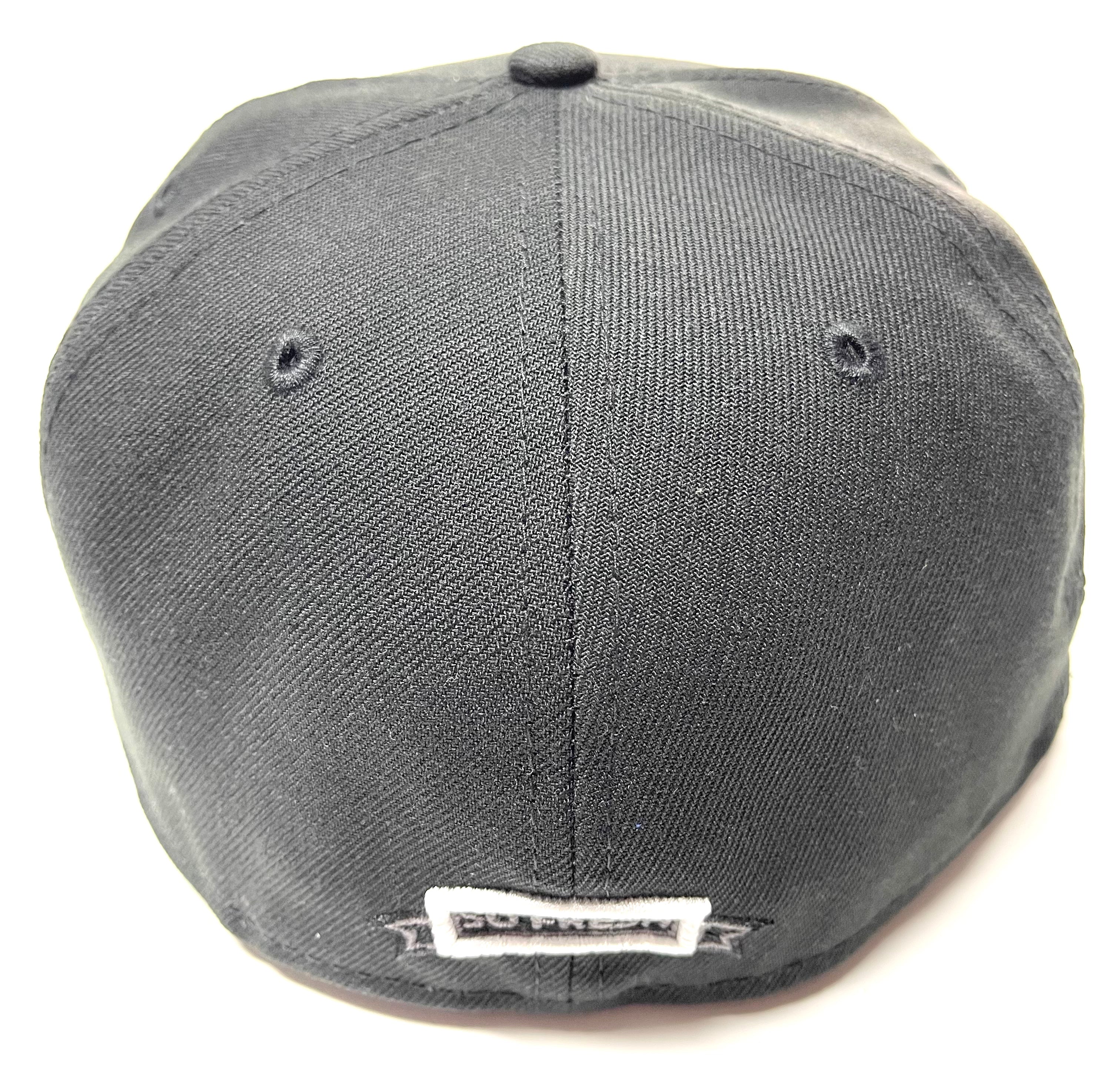 SFC X NEW ERA "OLD E" FITTED HAT (BLACK/CHARCOAL GREY) - Image 5