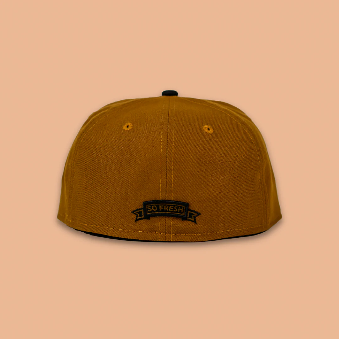 SFC X SICK WID IT RECORDS "DOWN & DIRTY" NEW ERA FITTED HAT (BROWN/BLACK) - Image 8