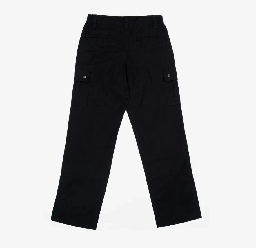 FELT "RIPSTOP" CARGO PANTS (BLACK) - Image 2