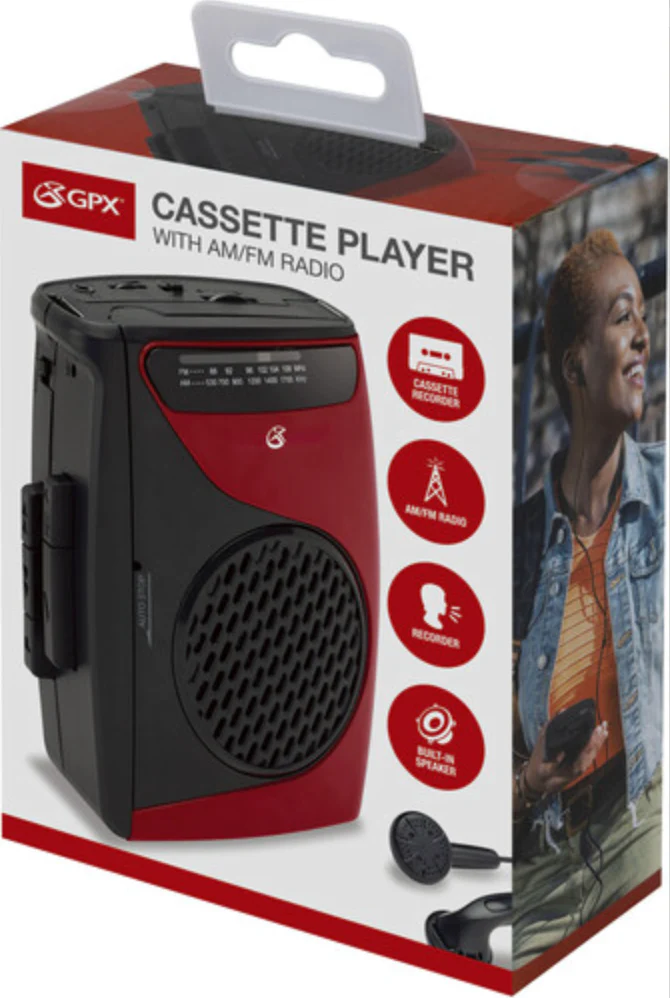 GPX "PORTABLE" CASSETTE PLAYER
