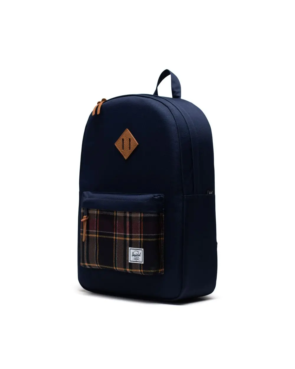 HERSCHEL "HERITAGE" BACKPACK 'NAVY PLAID' - Image 3