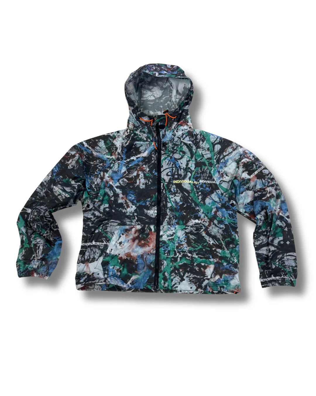 INDIVIDUALIST "DRIP CAMO" NYLON SHELL BEACH JACKET (MULTI) - Image 2