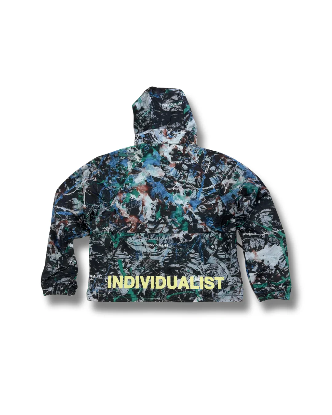 INDIVIDUALIST "DRIP CAMO" NYLON SHELL BEACH JACKET (MULTI) - Image 3