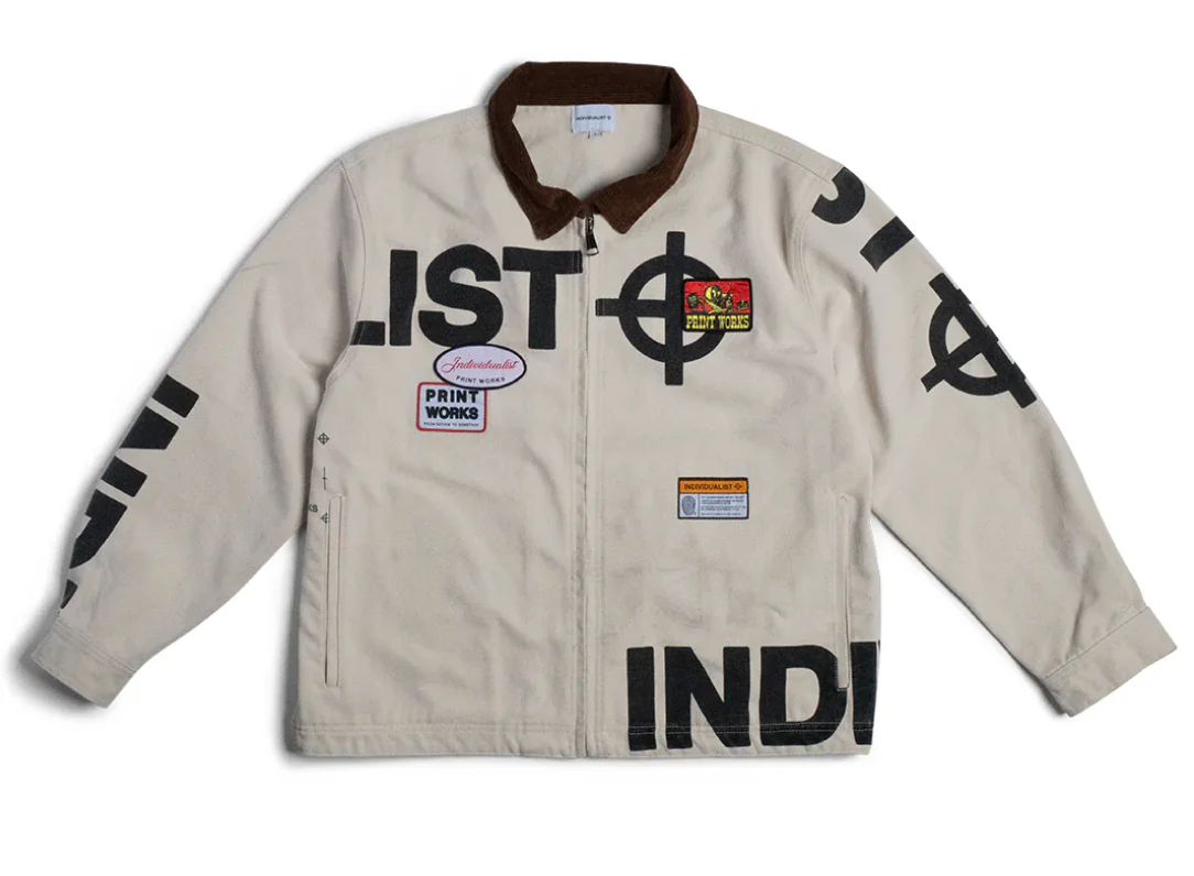 INDIVIDUALIST LAB "CROSSHAIRS" JACKET (ANTIQUE WHITE)