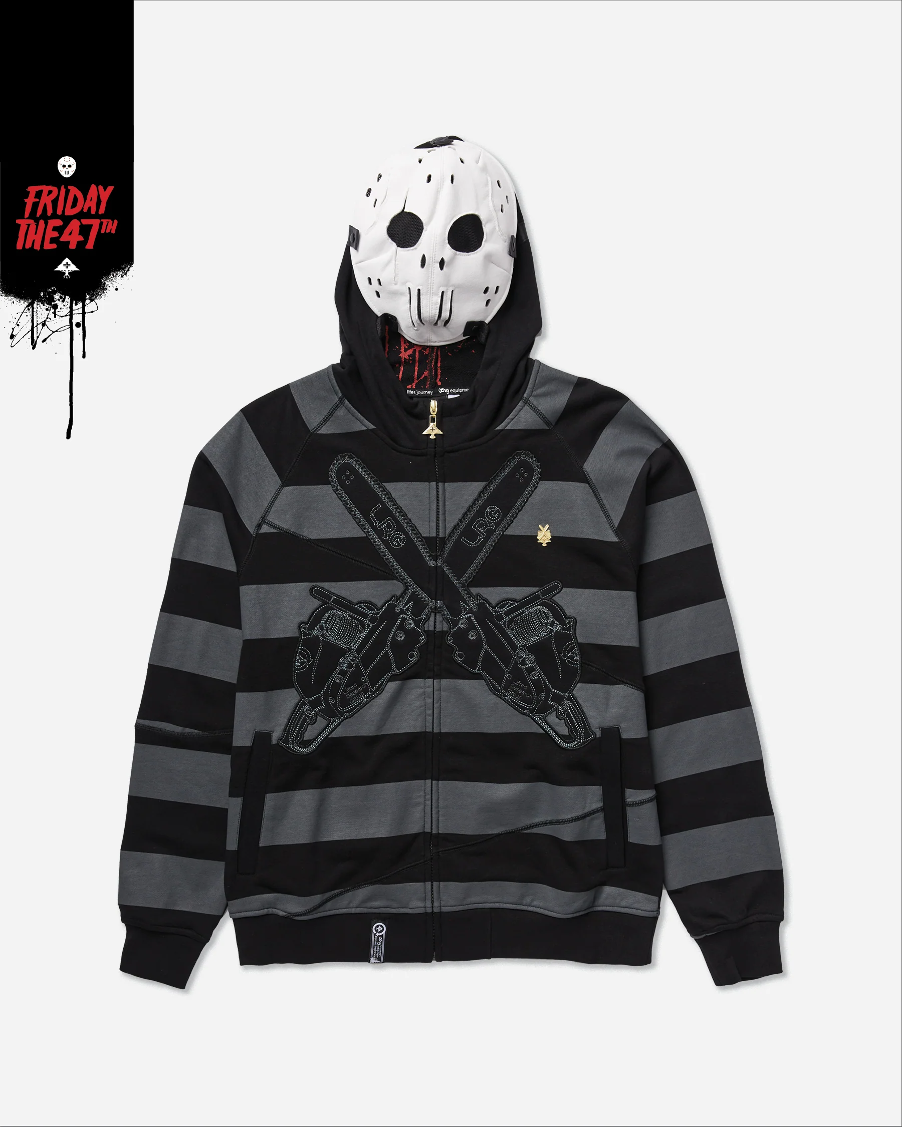 LRG "FRIDAY THE 47TH" ZIP HOODIE (BLACK)