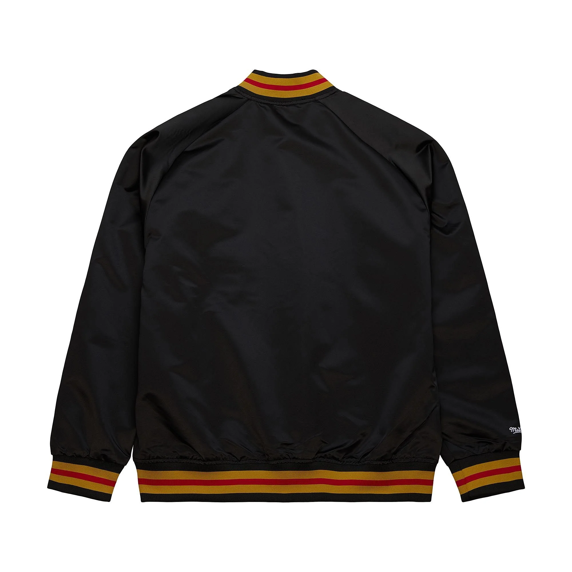 M&N "BLOCKED" SF 49ERS VARSITY JACKET (BLACK) - Image 2
