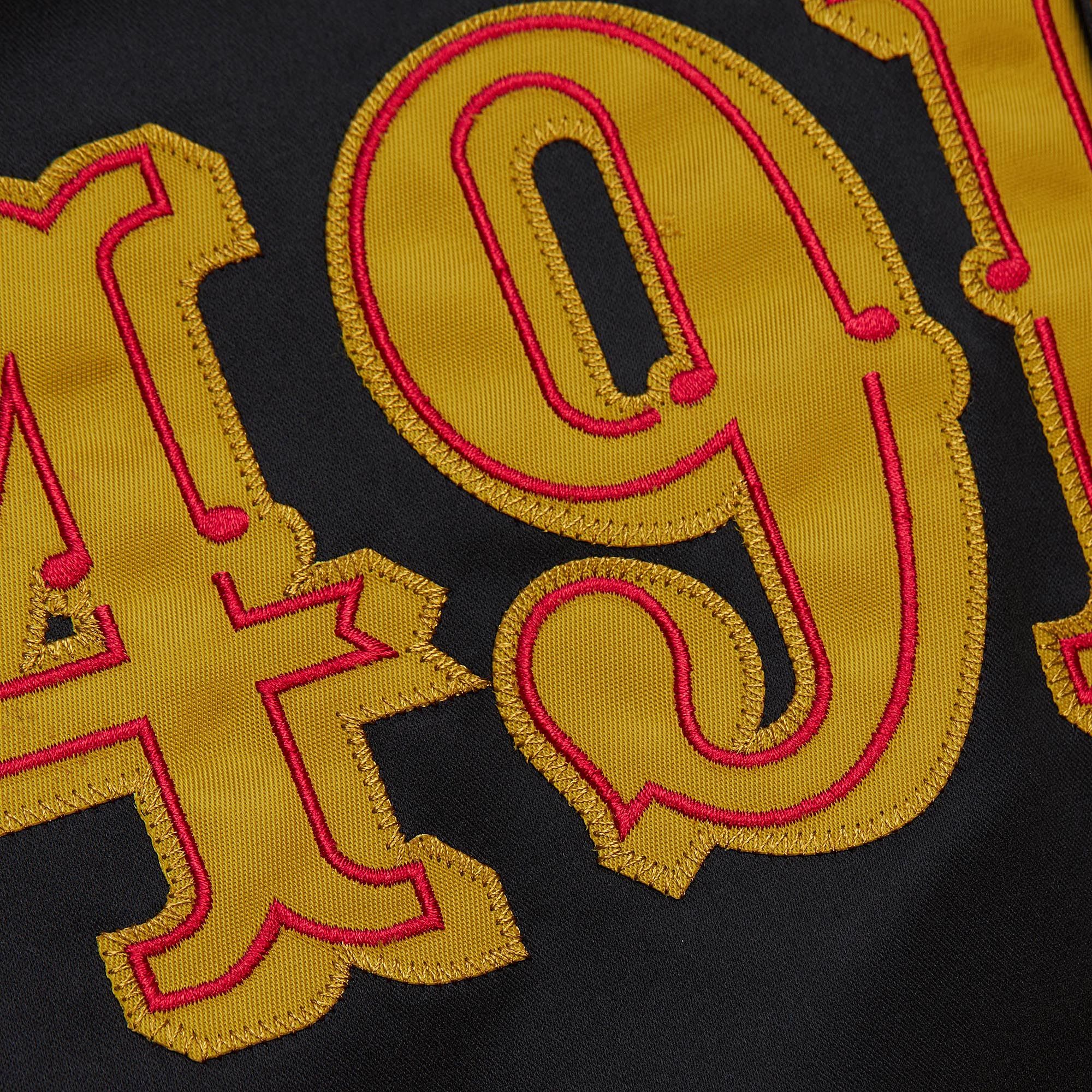 M&N "BLOCKED" SF 49ERS VARSITY JACKET (BLACK) - Image 4
