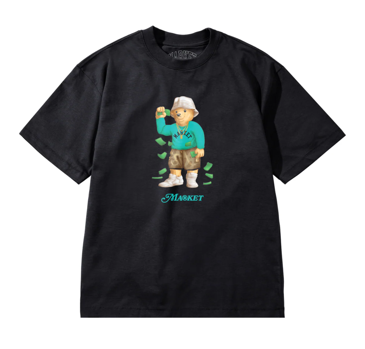 MARKET "MAKE IT RAIN BEAR" TEE (BLACK)