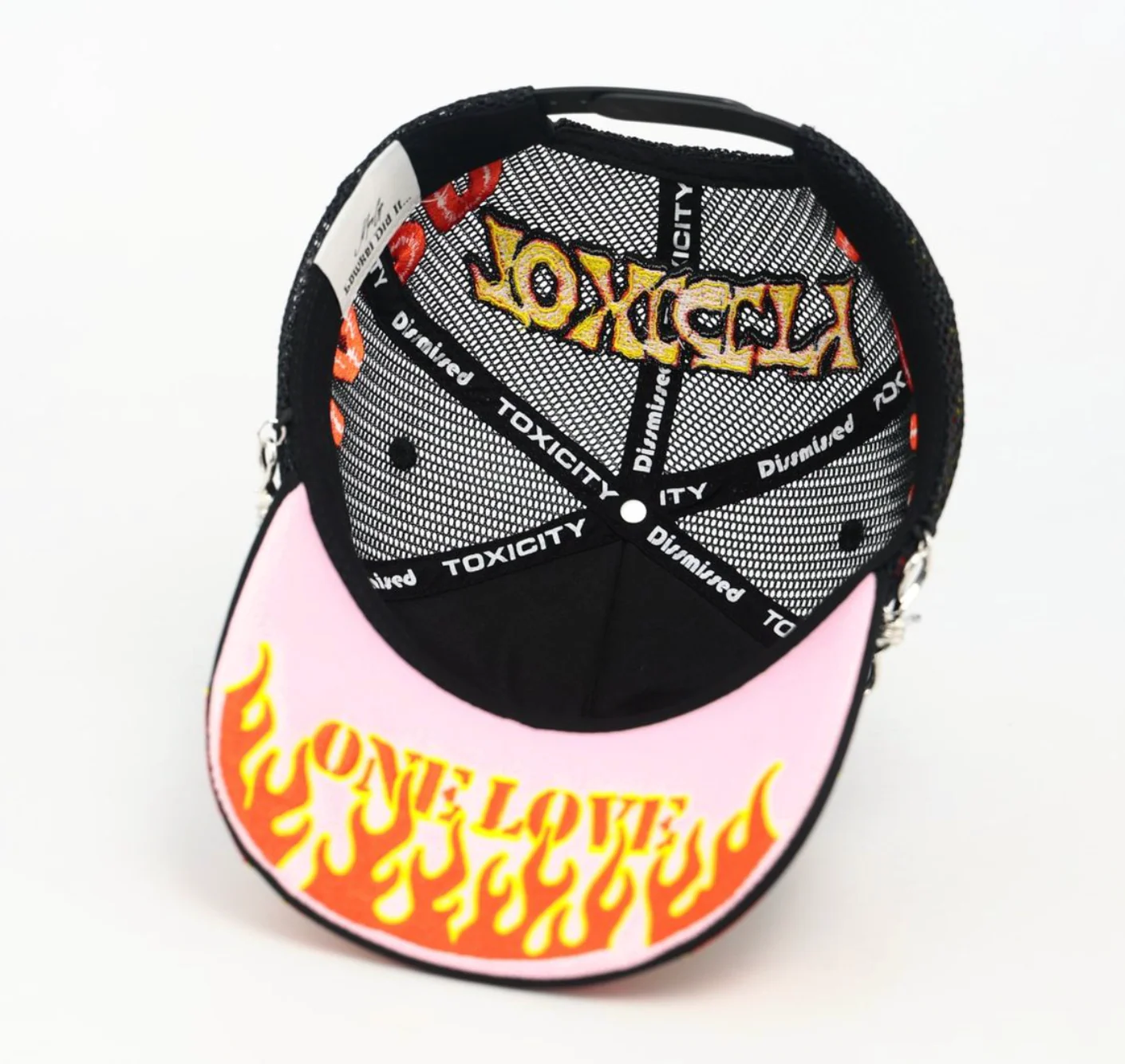 MOUR X TOXICITY "LOVE HARD" MESH TRUCKER (BLACK) - Image 6