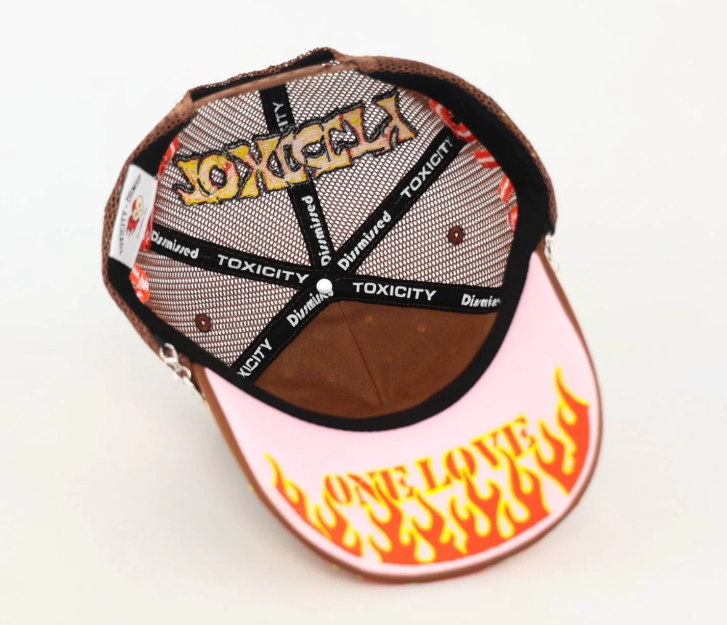 MOUR X TOXICITY "LOVE HARD" MESH TRUCKER (BROWN) - Image 6