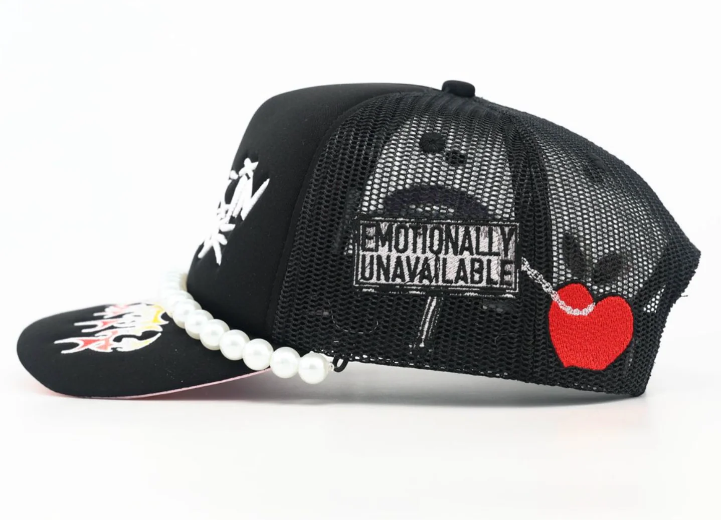 MOUR X TOXICITY "TROUBLE IN PARADISE" MESH TRUCKER (BLACK) - Image 4