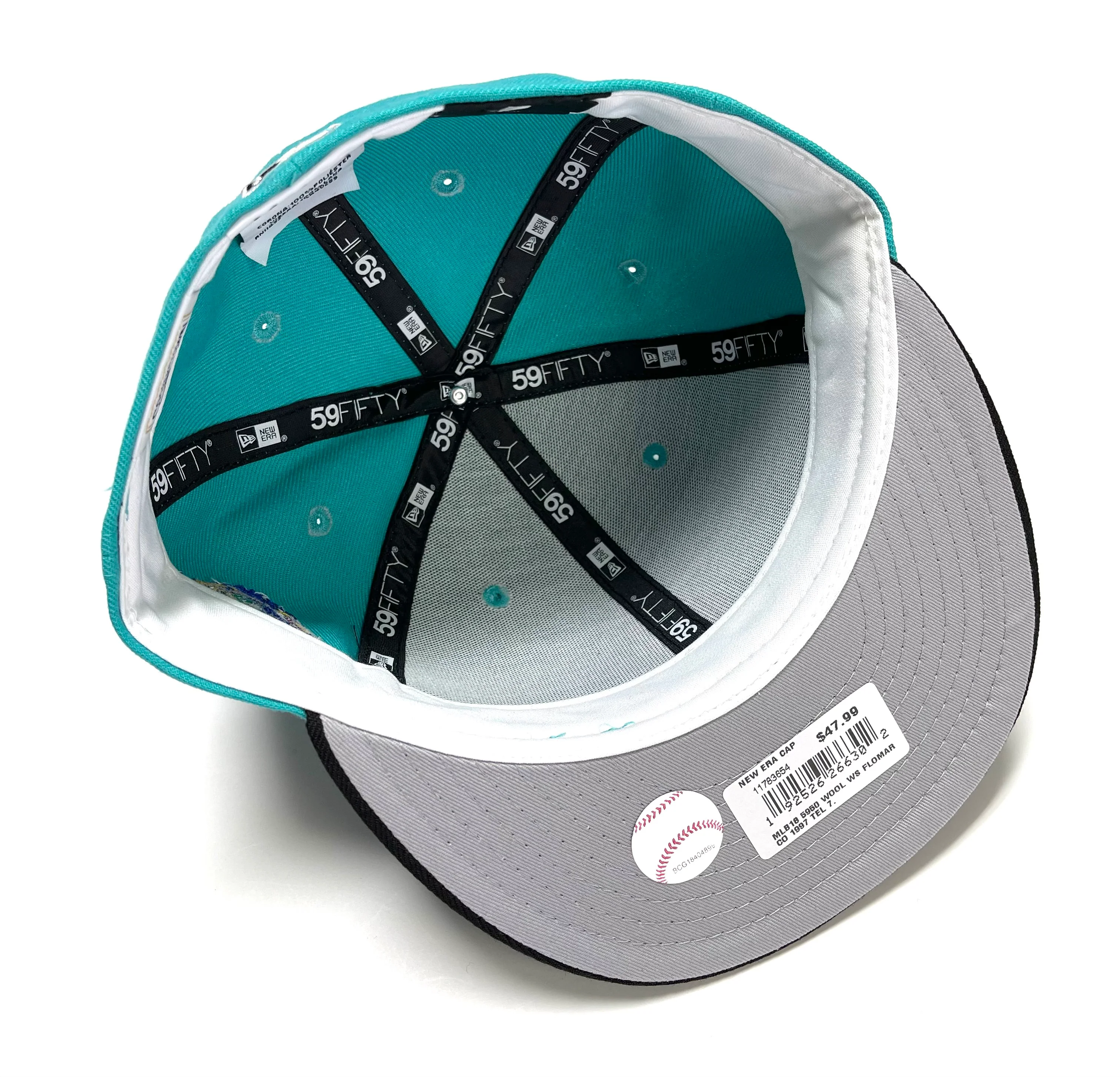 NEW ERA "1997 WS SIDE PATCH" FLORIDA MARLINS FITTED HAT - Image 3