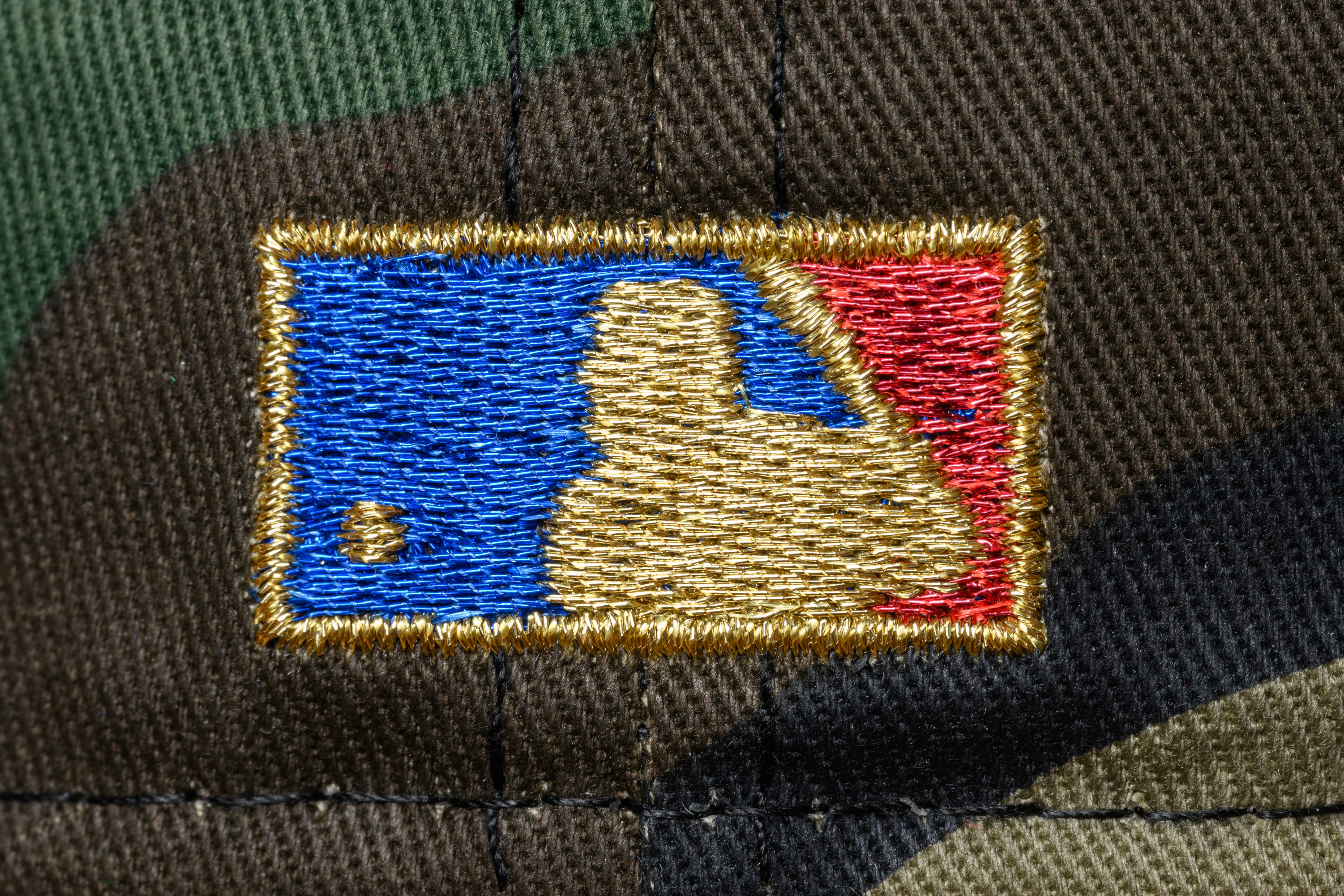 NEW ERA "A-TEAM" OAKLAND A'S FITTED HAT (WOODLAND CAMO) - Image 2