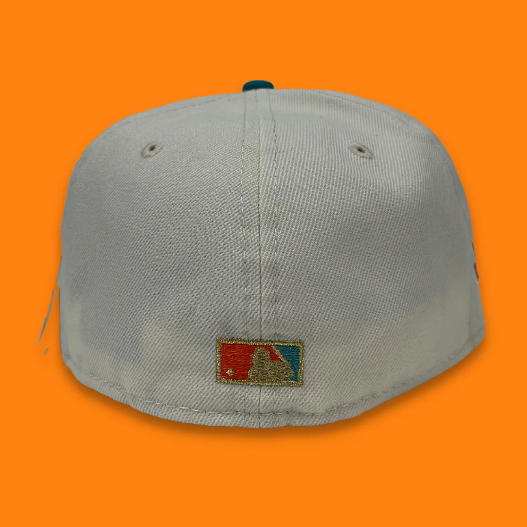 NEW ERA "AC" OAKLAND A'S FITTED HAT (CHROME/TURQUIOSE) - Image 4
