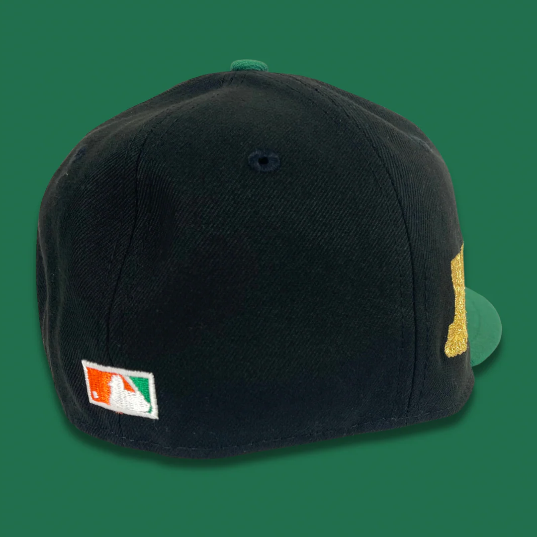 NEW ERA "BATTLE CAT" MICHIGAN BATTLECATS FITTED HAT (BLACK/GREEN) - Image 2