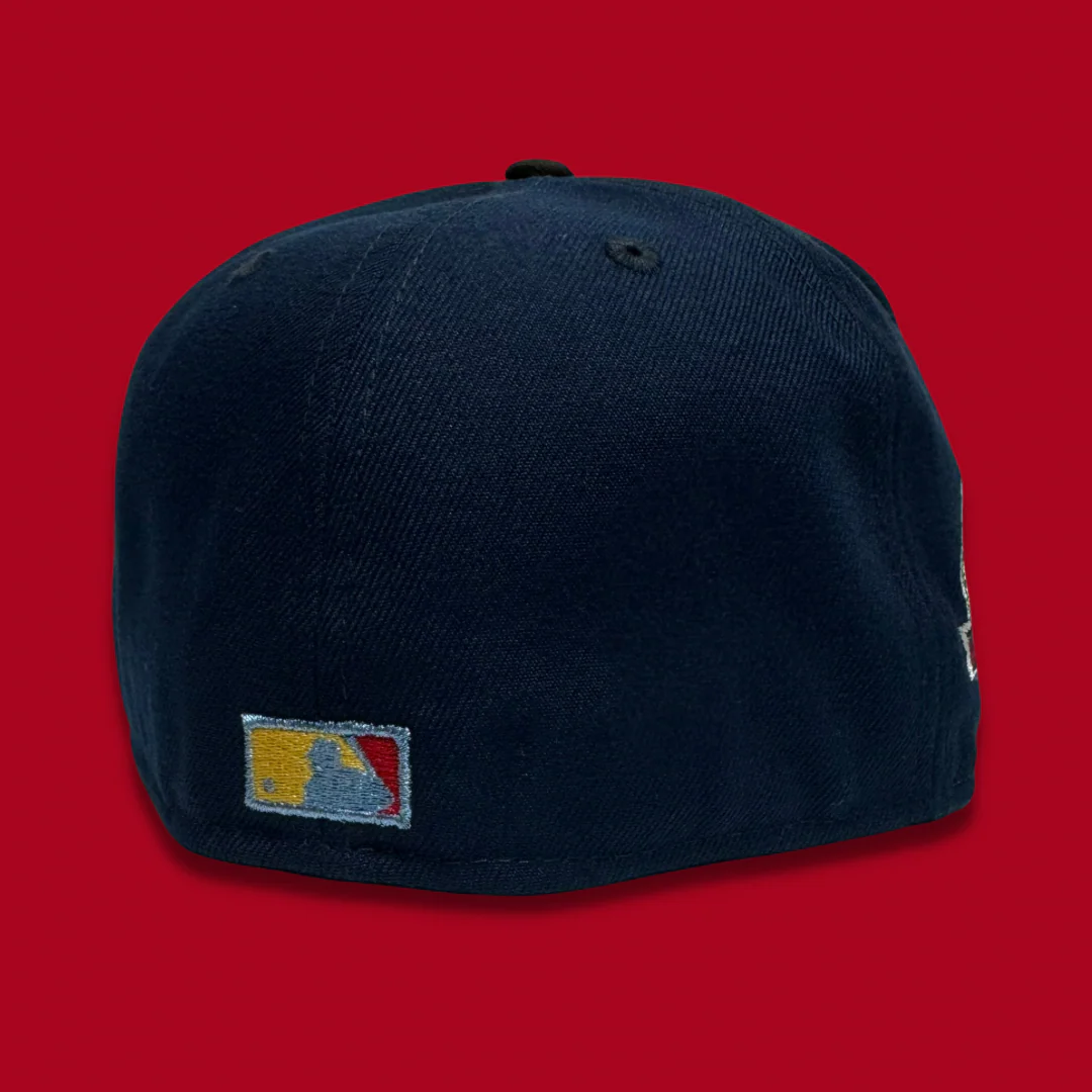 NEW ERA “BEAST 2.0" OAKLAND A'S  FITTED HAT (NAVY/BROWN) - Image 3