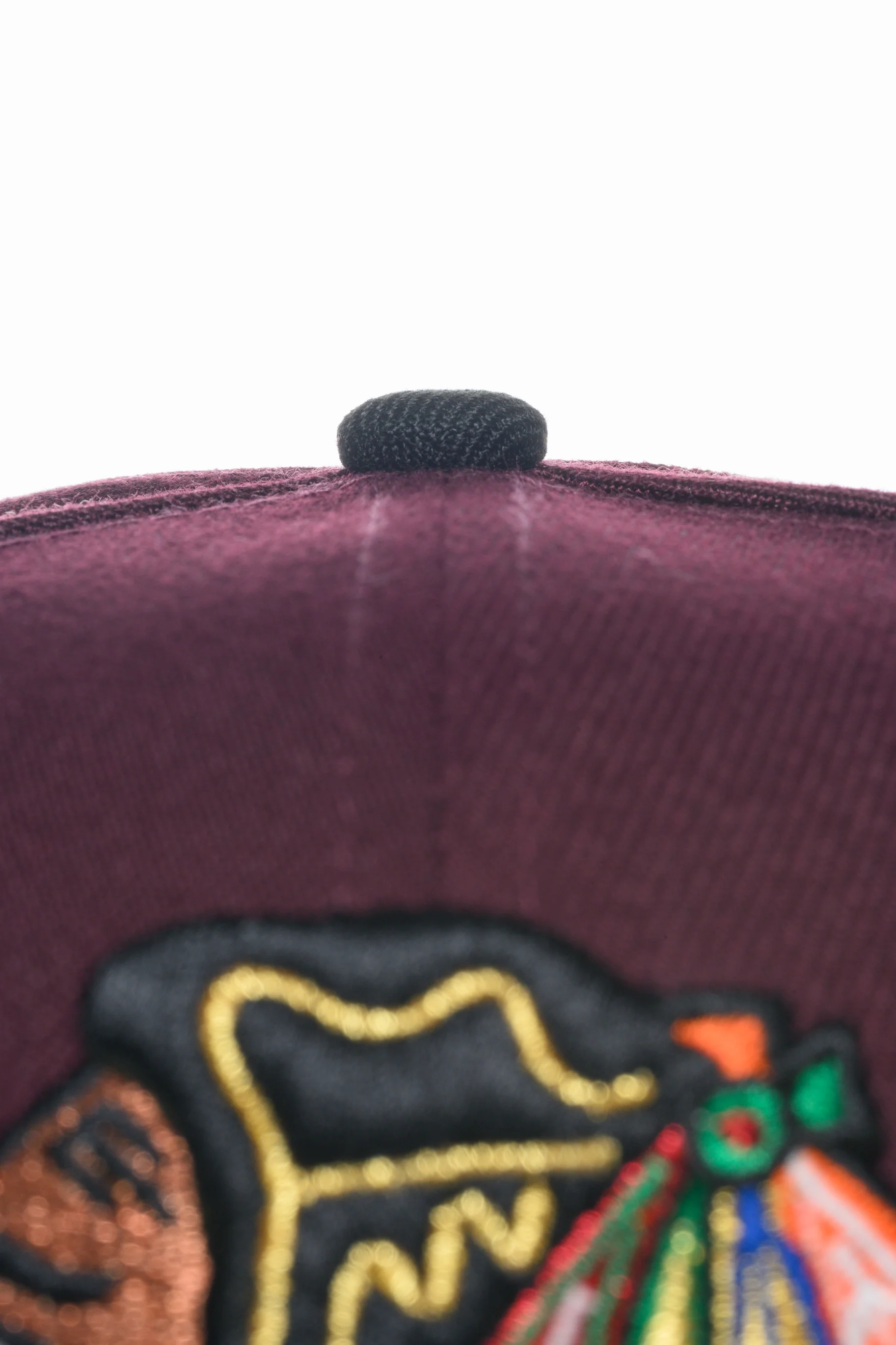 NEW ERA "BIG CHIEFIN" CHICAGO BLACKHAWKS FITTED HAT ( MAROON/BLACK) - Image 5