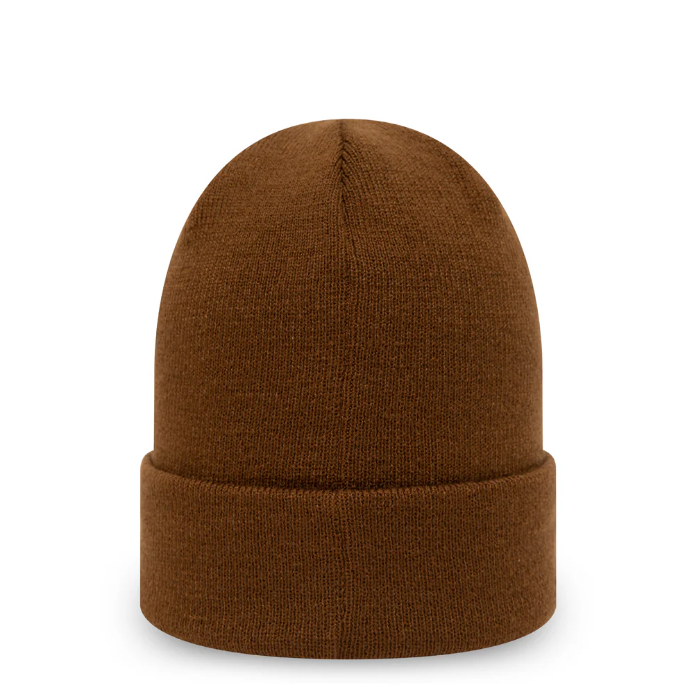NEW ERA “BLANK SIDE LOGO” KNIT CUFF BEANIE (BROWN) - Image 2