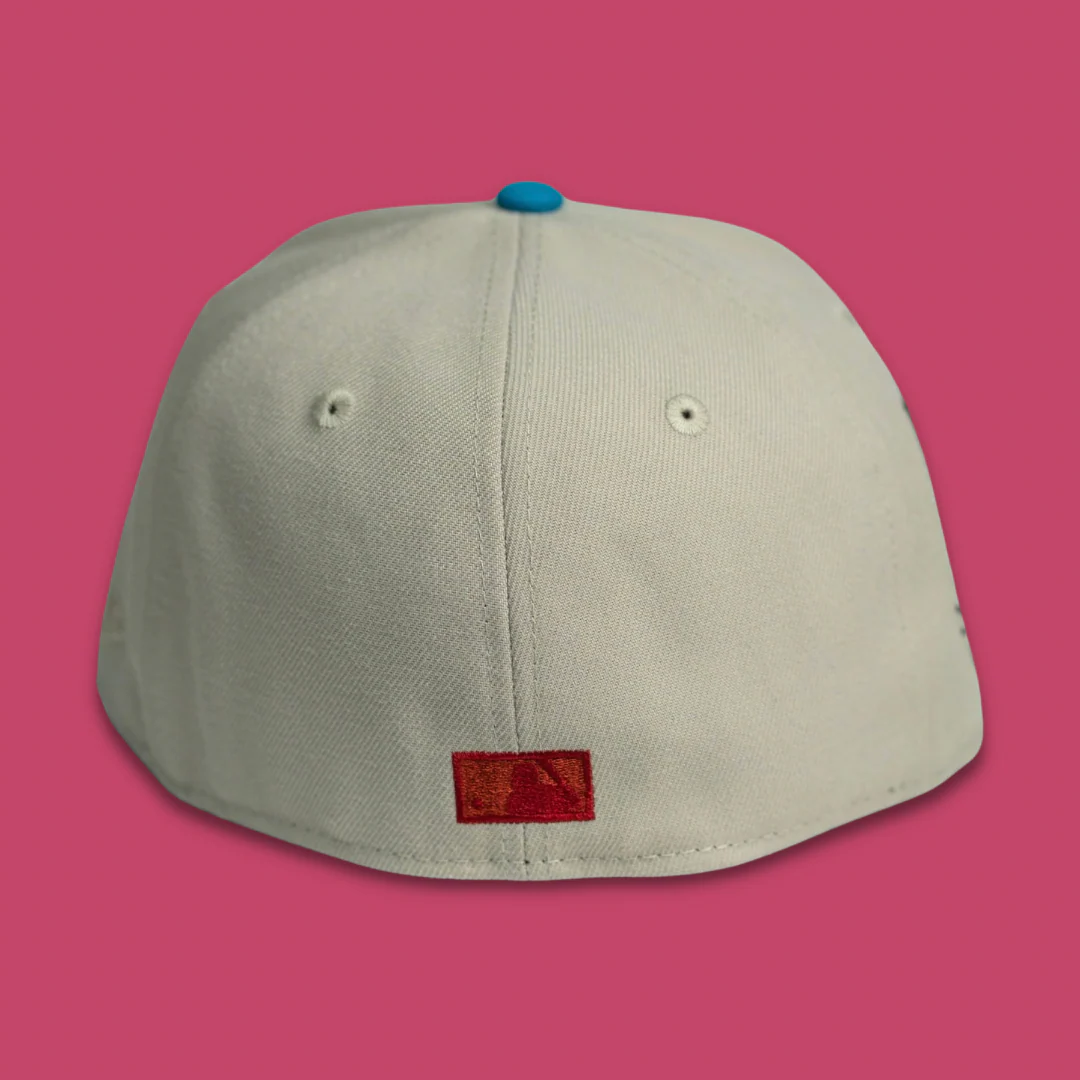 NEW ERA “BLOOD IN THE WATER" SF GIANTS FITTED HAT (STONE GREY/SOUTHWEST BLUE) - Image 4