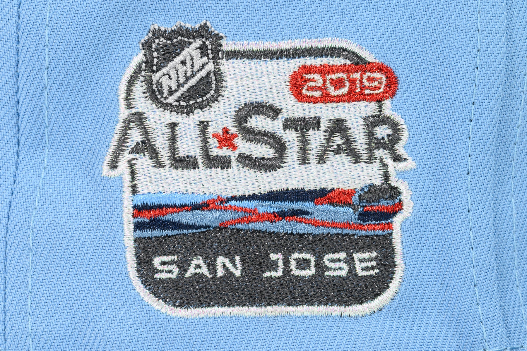 NEW ERA "BLOOD ON THE ICE" SAN JOSE SHARKS (SKY BLUE/OCEANSIDE BLUE/ DARK GRAPHITE) - Image 2