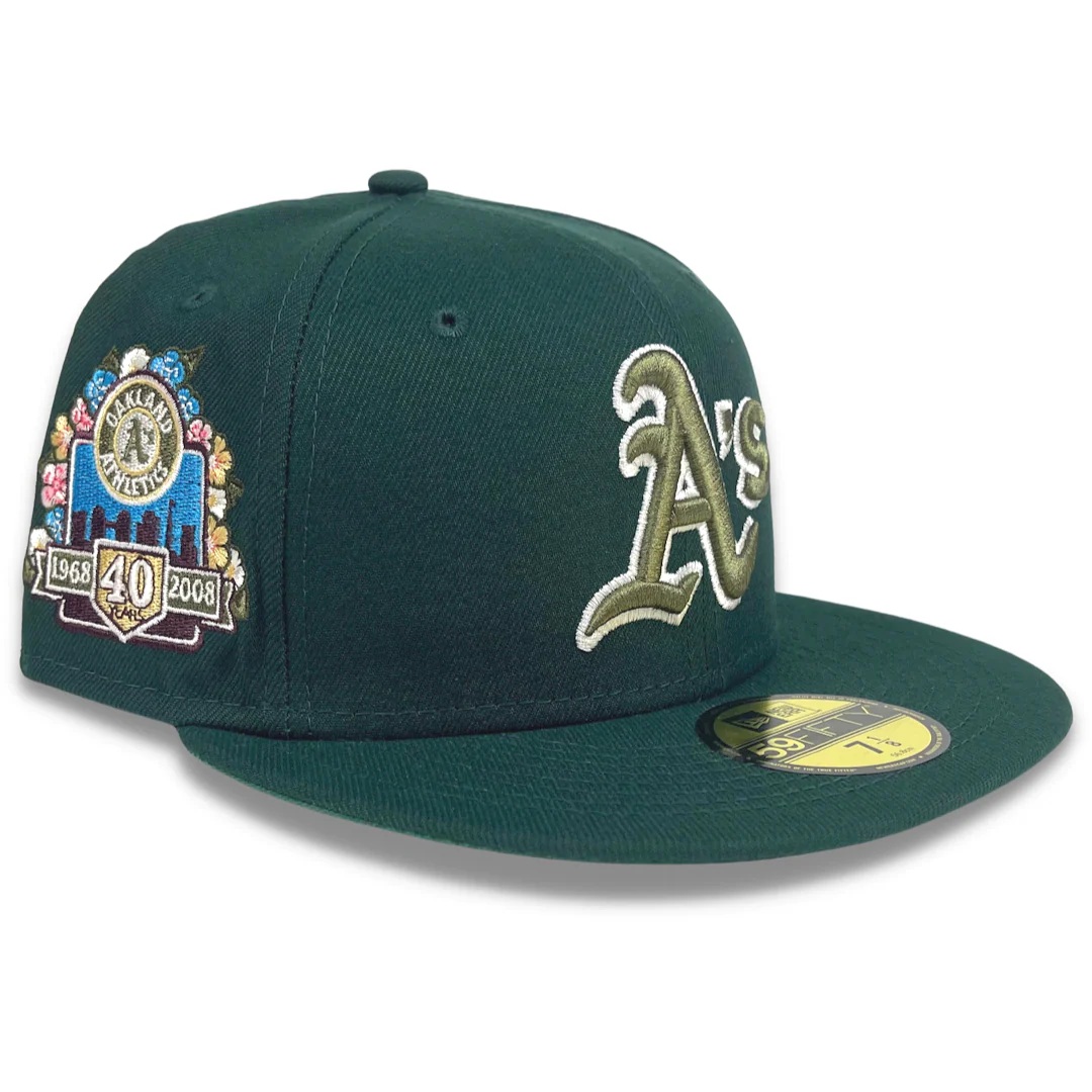 NEW ERA “BOTANICAL PACK” OAKLAND A’S FITTED (GREEN) (SIZE 7 5/8 & 8)