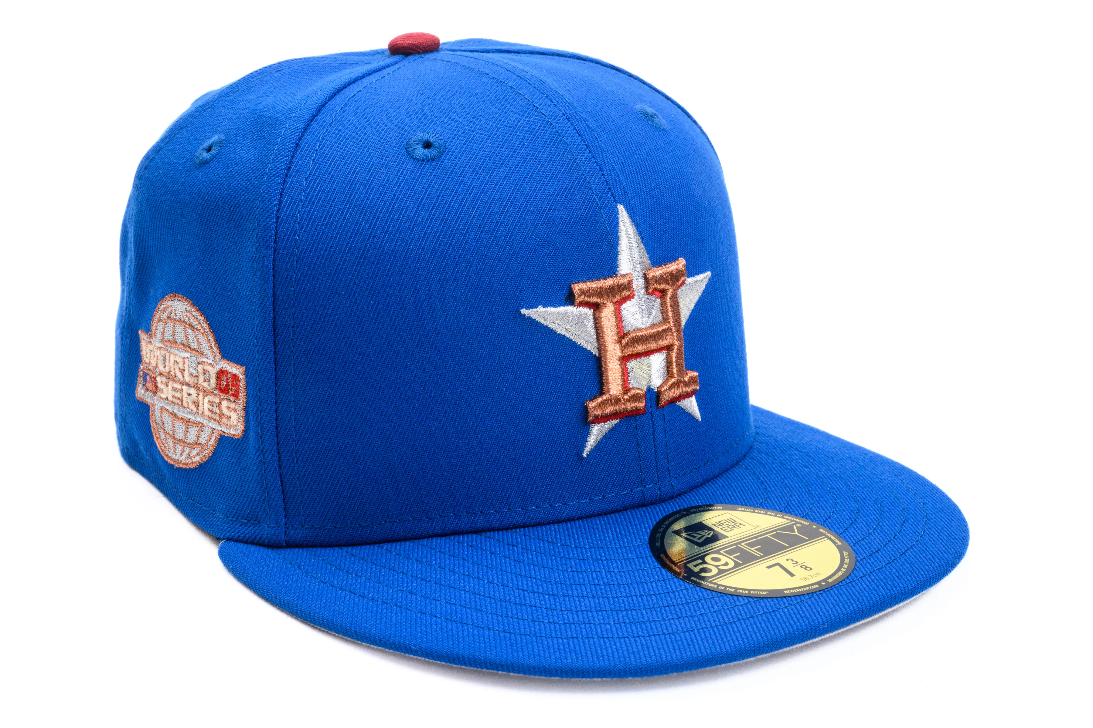 NEW ERA "CACTUS" HOUSTON ASTROS FITTED HAT (AZURE BLUE)