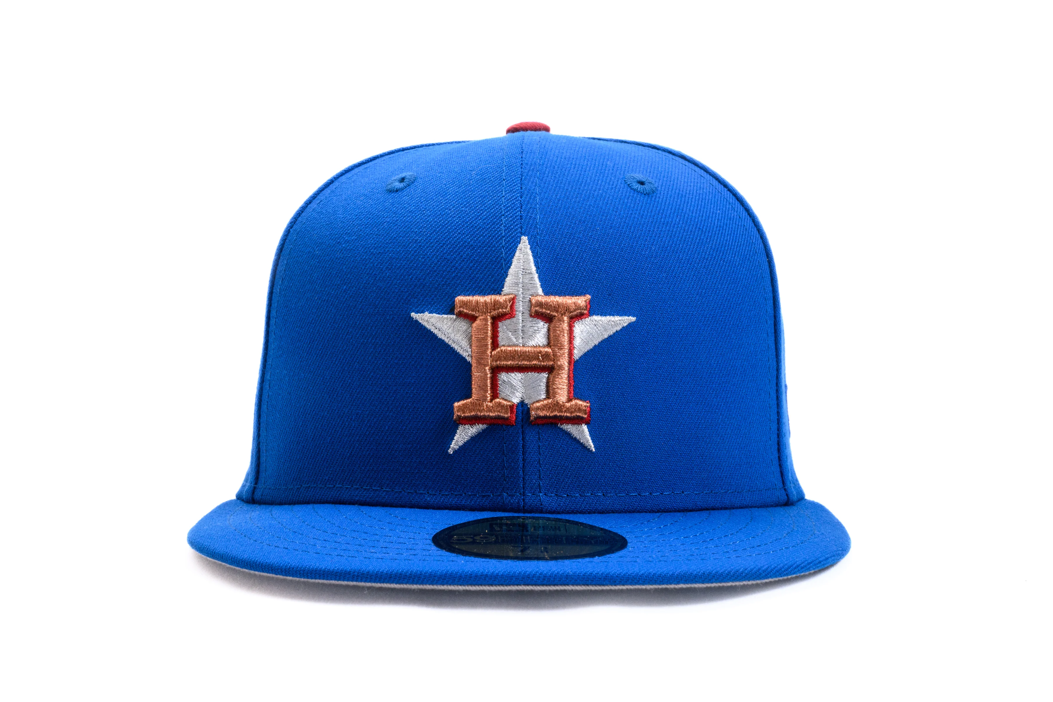NEW ERA "CACTUS" HOUSTON ASTROS FITTED HAT (AZURE BLUE) - Image 8