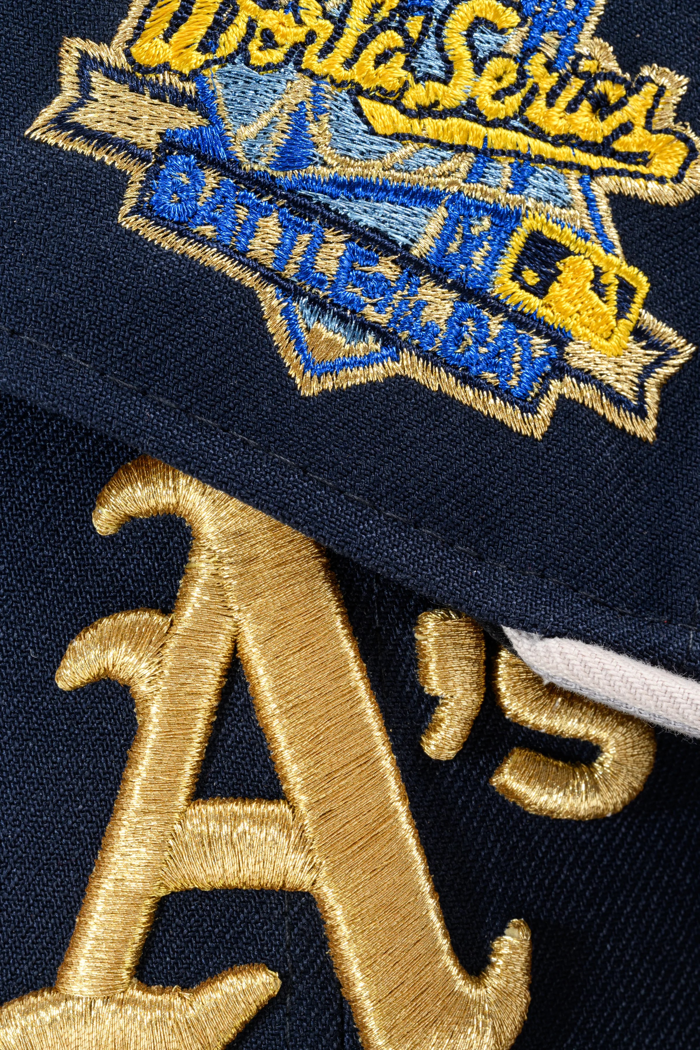NEW ERA "CAMPANILE" OAKLAND ATHLETICS FITTED HAT (OCEANSIDE BLUE/STONE) - Image 9