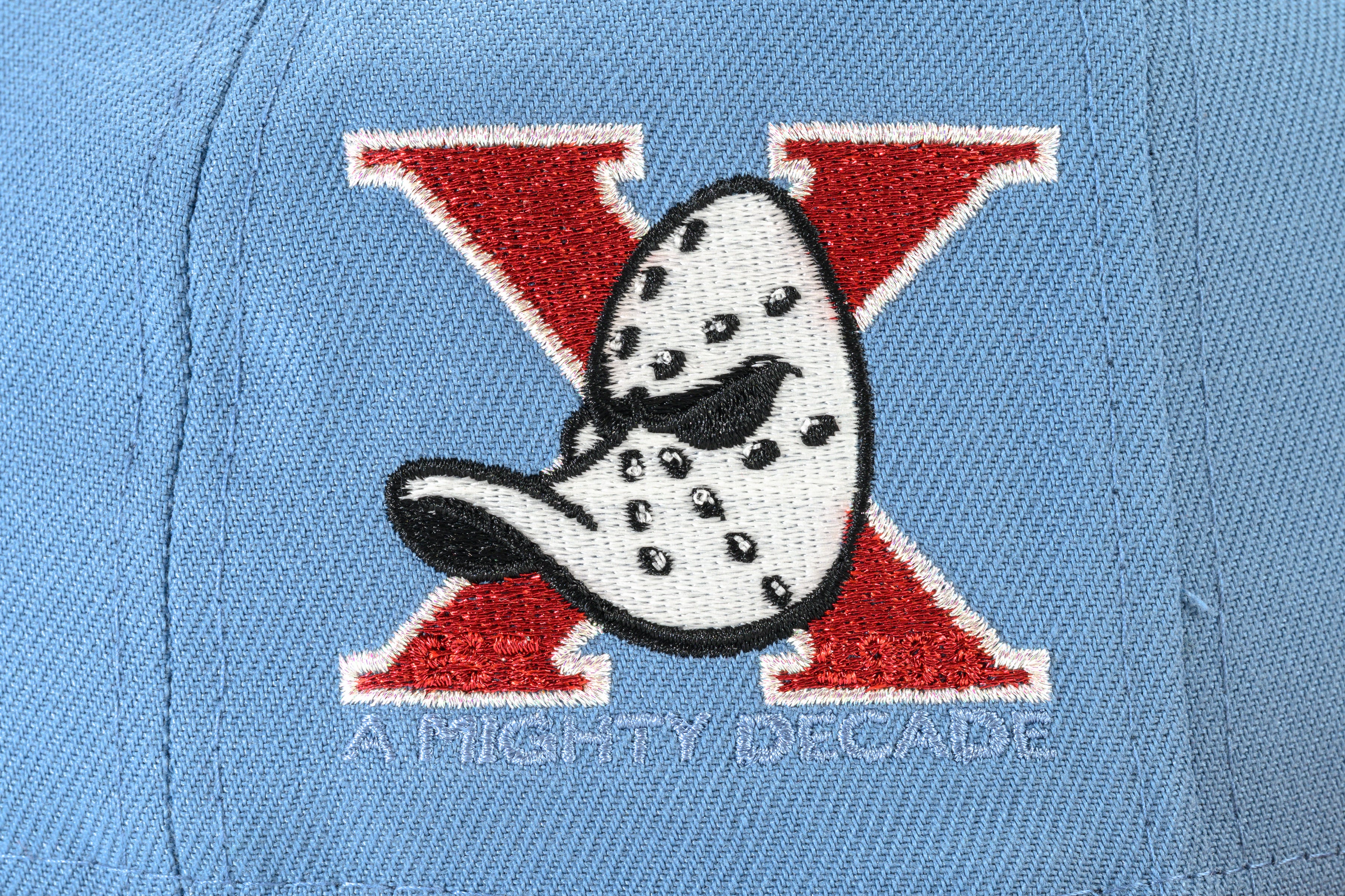 NEW ERA "CASEY JONES" ANAHEIM DUCKS FITTED HAT (FADED BLUE/EARTH BROWN) - Image 4