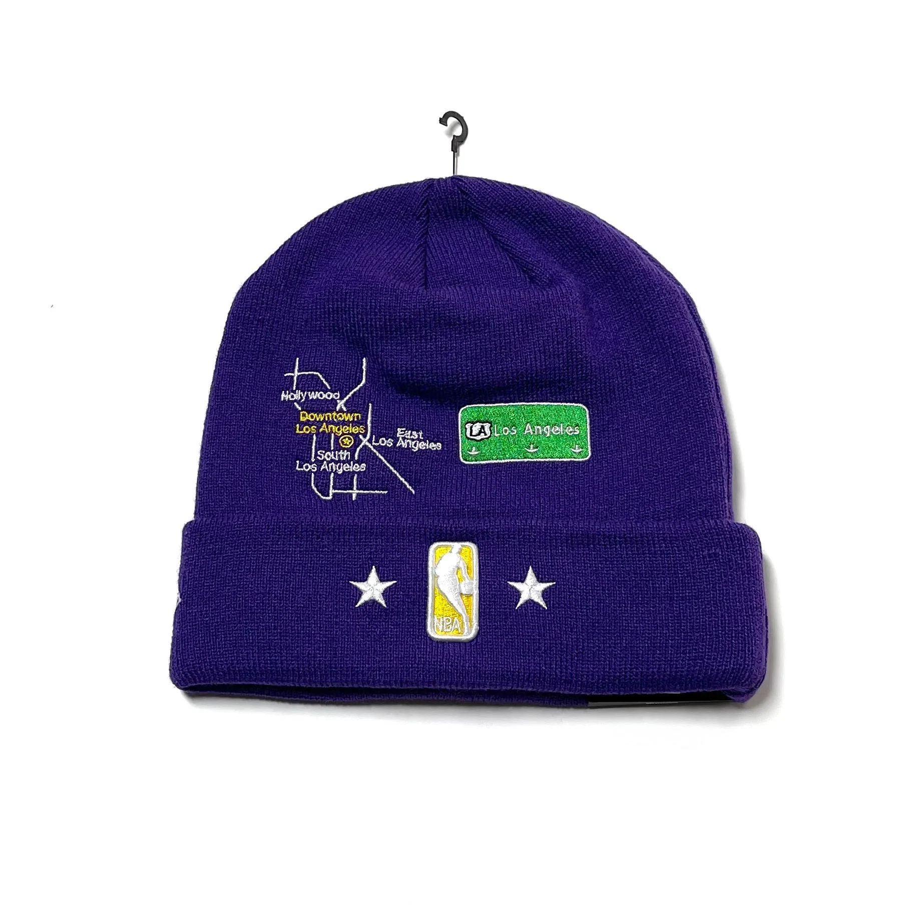 NEW ERA “CHAMPS 2.0” LA LAKERS BEANIE (PURPLE) - Image 3