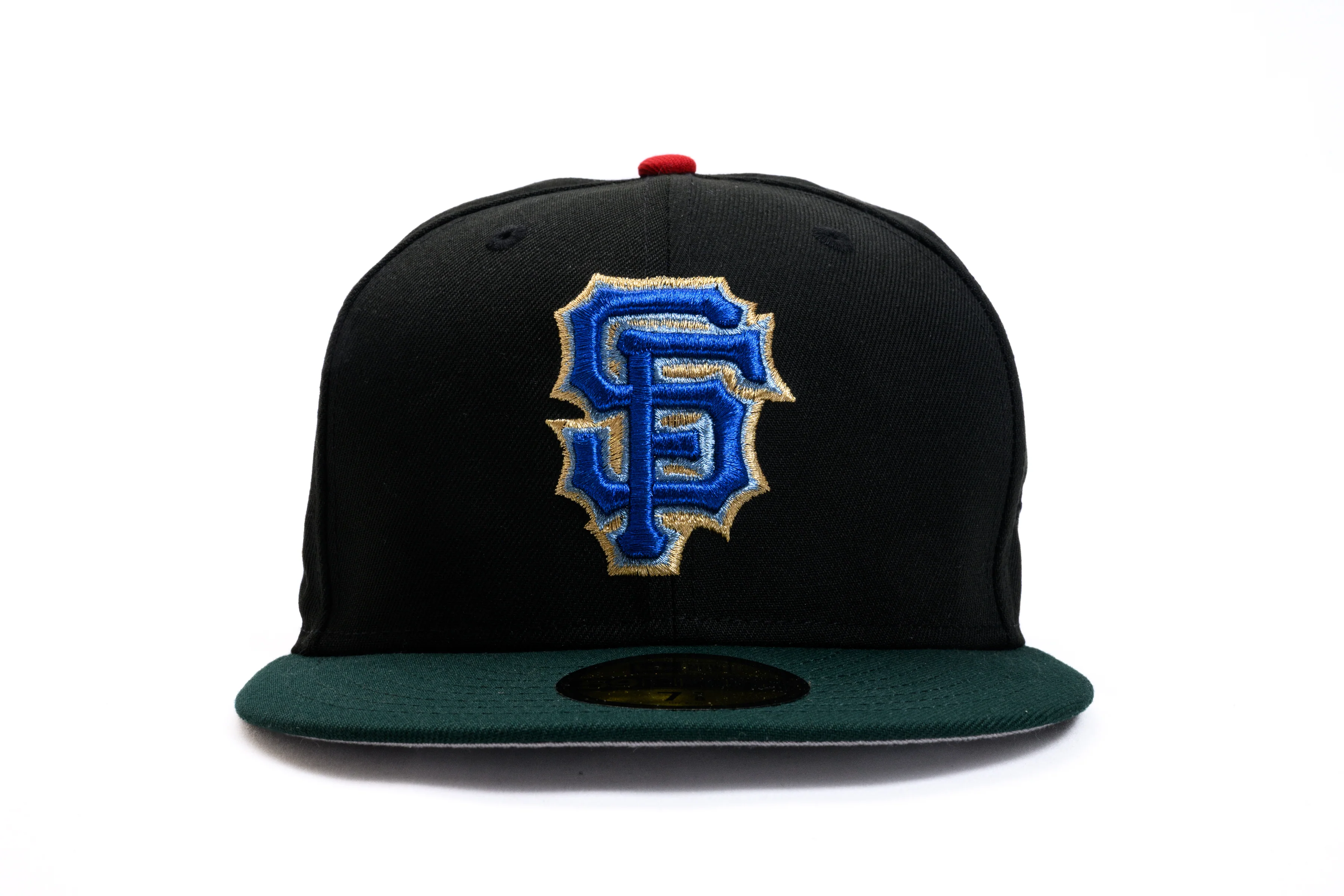 NEW ERA "CHILL FAM" SAN FRANCISCO GIANTS FITTED HAT (BLACK/DARK GREEN/SCARLET) - Image 5