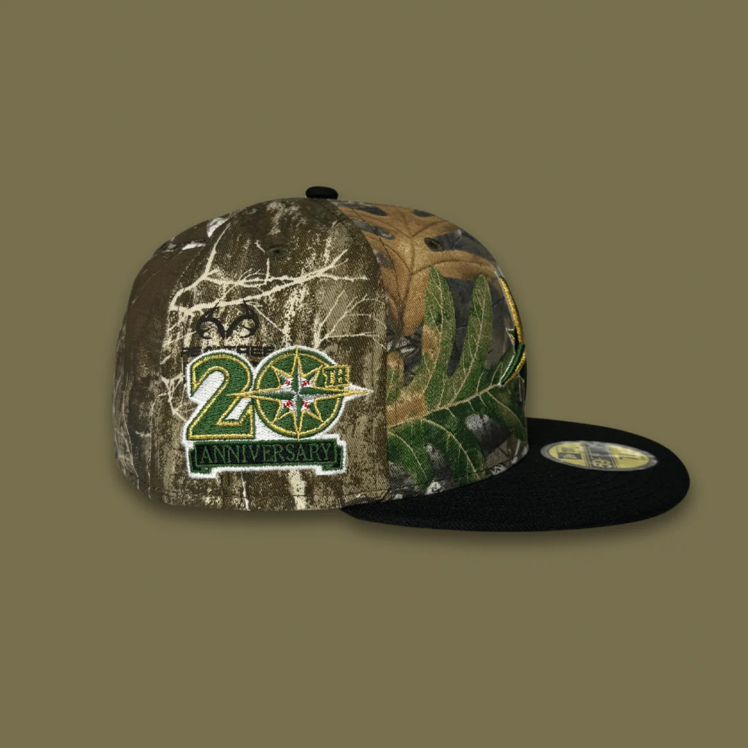 NEW ERA “COMPASS IN THE WOODS" SEATTLE MARINERS FITTED HAT (REAL TREE) - Image 5
