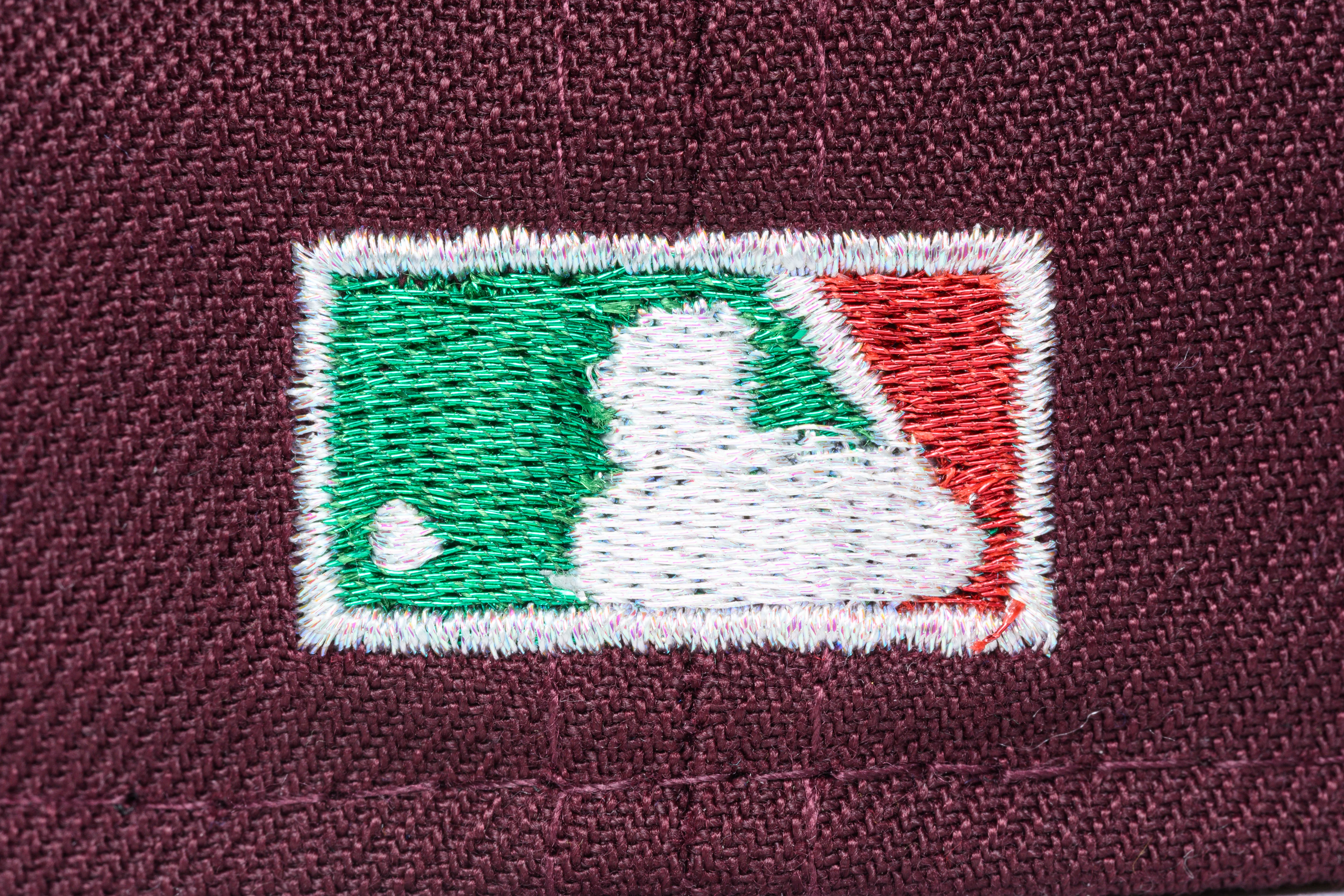 NEW ERA "DESIGNER STITCH" SAN FRANCISCO GIANTS FITTED HAT (MAROON) - Image 2