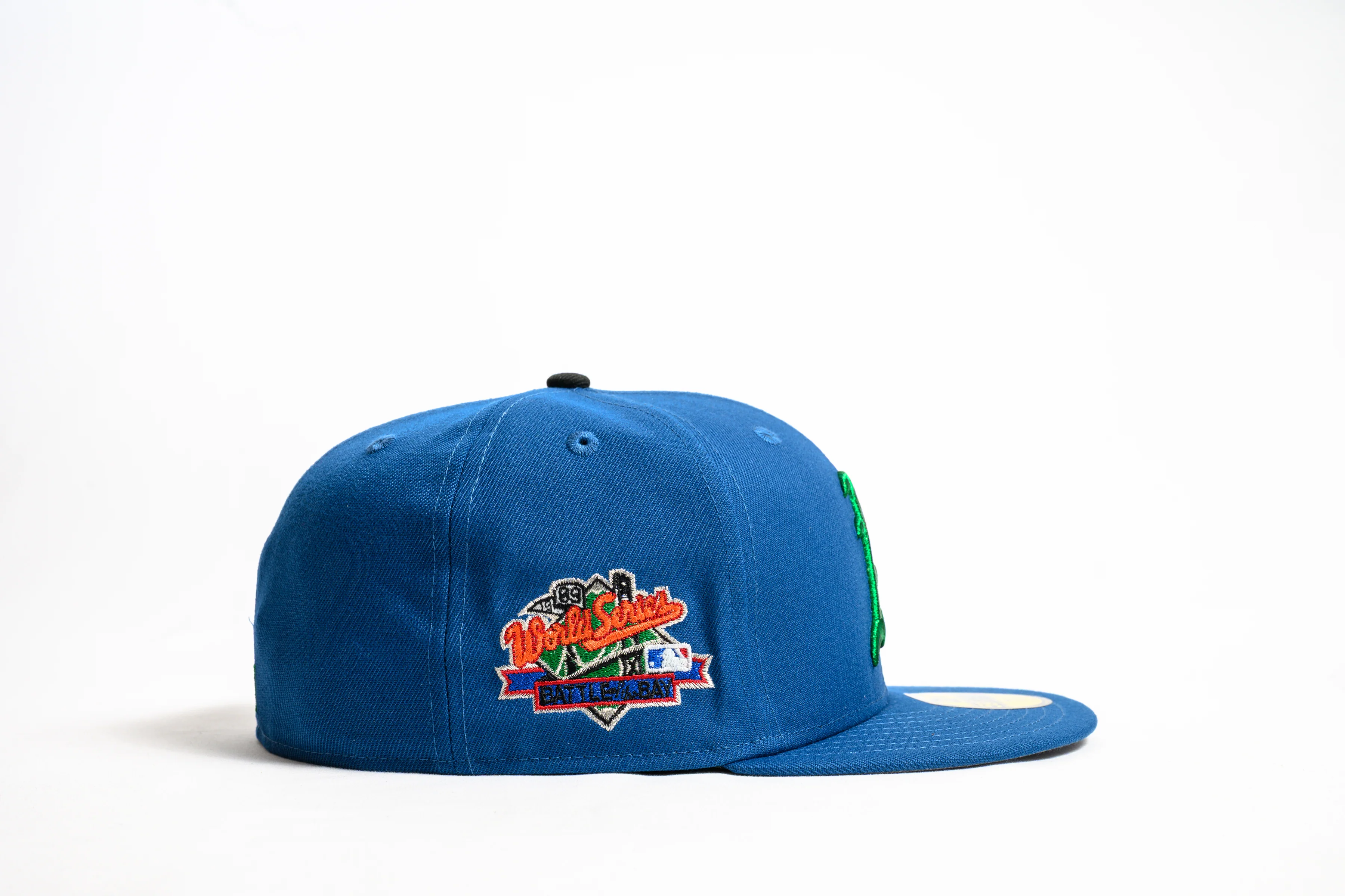 NEW ERA "EASTBAY FUNK" OAKLAND A'S FITTED HAT (LIGHT ROYAL) - Image 6