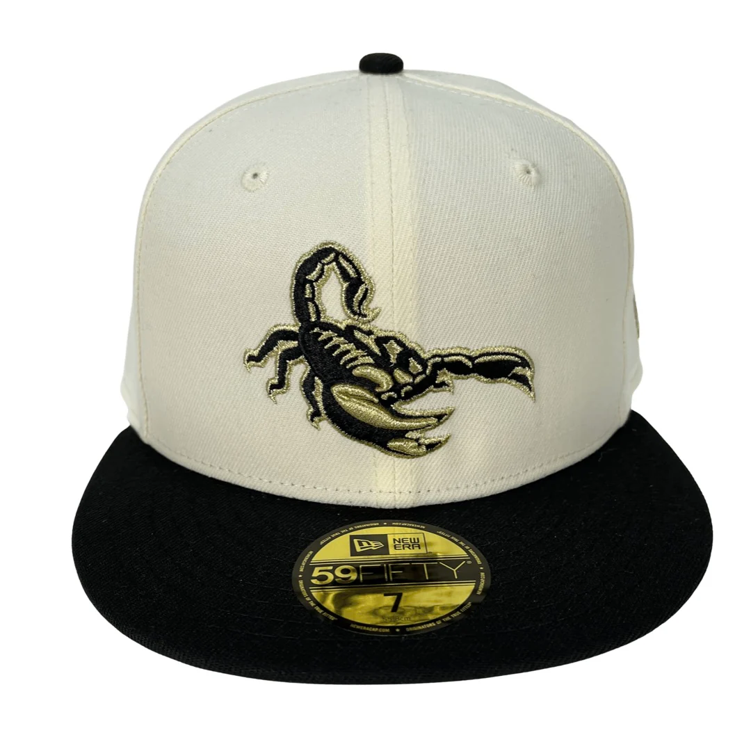NEW ERA "EL ALACRAN" SCOTTSDALE SCORPIONS FITTED HAT (CHROME/WHITE) - Image 4