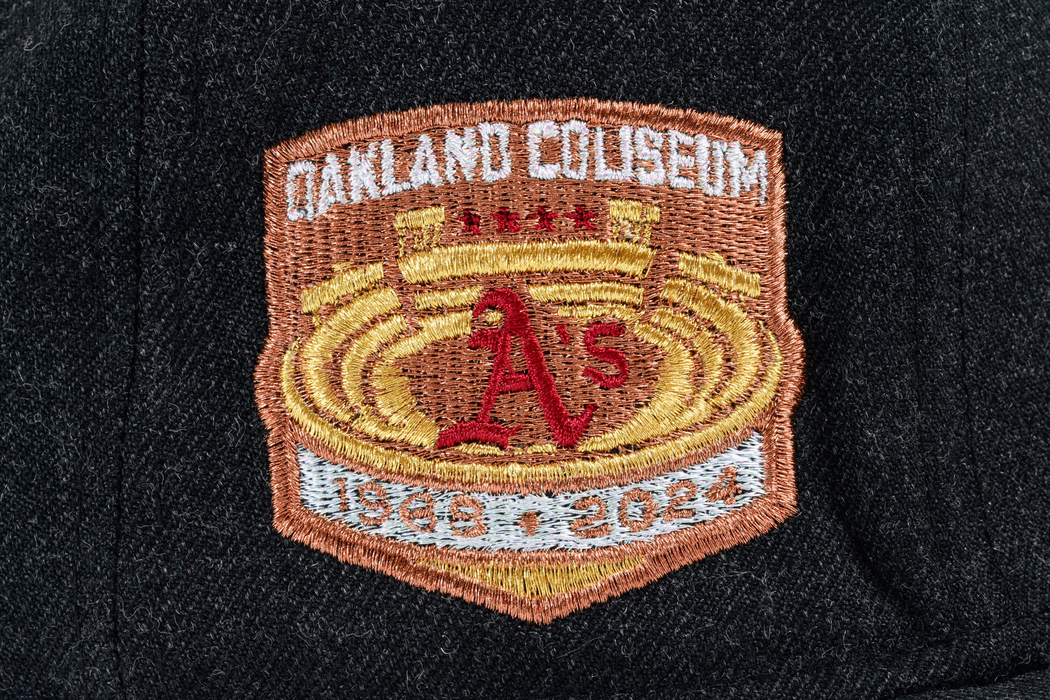NEW ERA "FELIX" OAKLAND ATHLETICS FITTED HAT (BLACK HEATHER/H RED) - Image 4