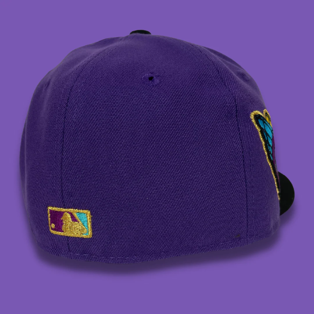 NEW ERA "GALAXY" CLEVLAND GUARDIANS FITTED HAT (PURPLE/BLACK) - Image 4
