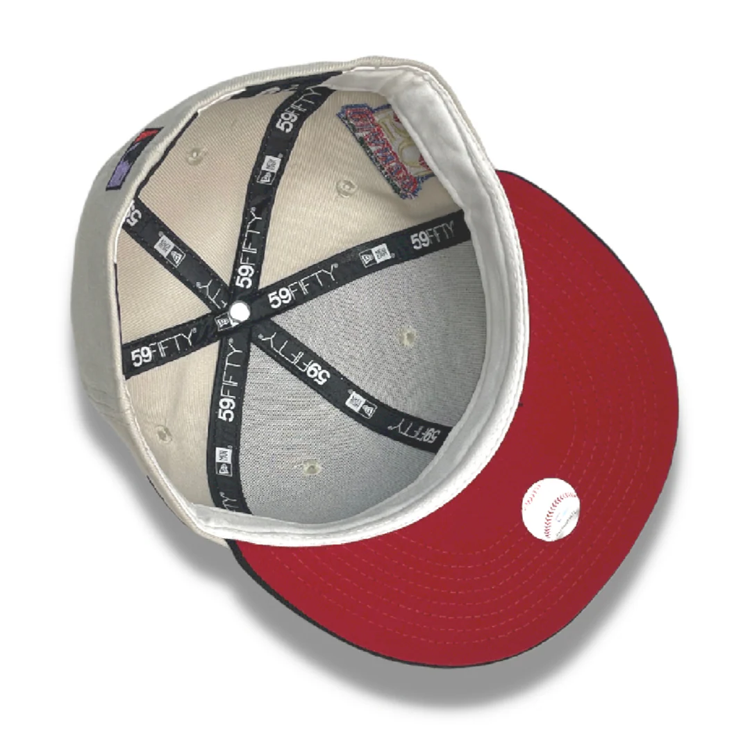 NEW ERA "GRANT" SF GIANTS FITTED HAT (STONE GREY/BLACK) (SIZE 7 1/2, 7 5/8 & 8 1/8) - Image 4