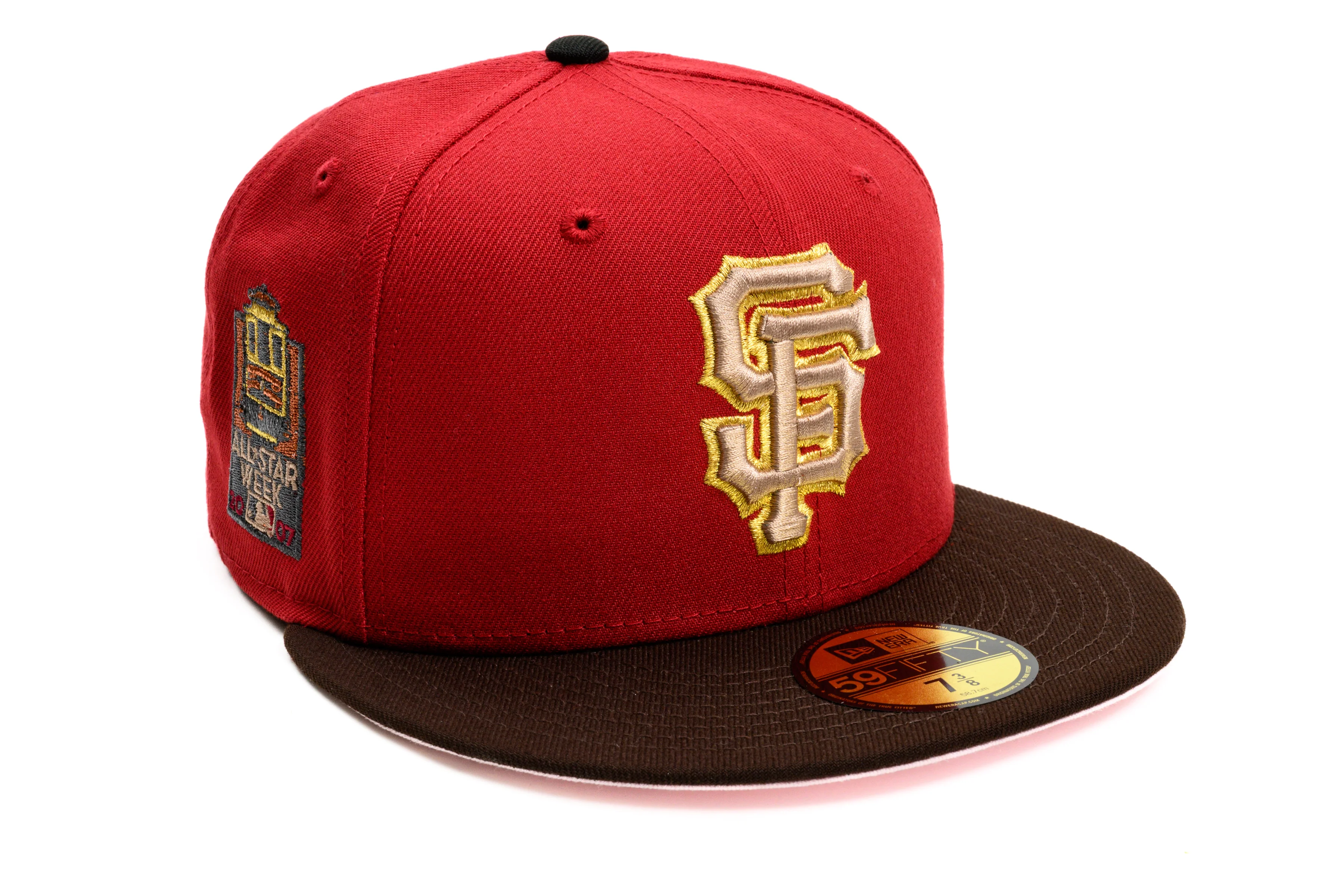 NEW ERA "HOPR” SAN FRANCISCO GIANTS FITTED HAT (PINOT RED/BROWN)