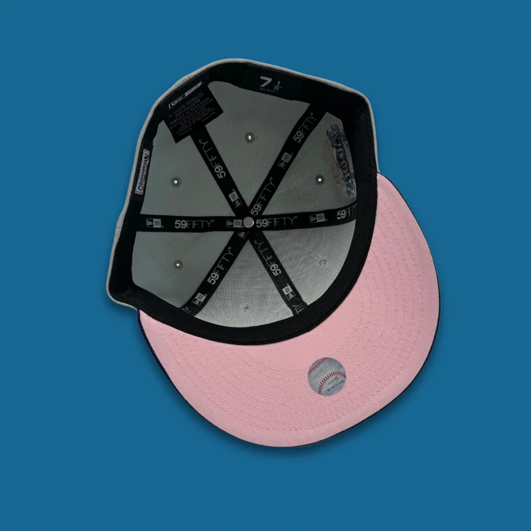 NEW ERA "ICE MAN" CLEVELAND INDIANS FITTED HAT (SNOW GRAY/DARK ROYAL) - Image 4
