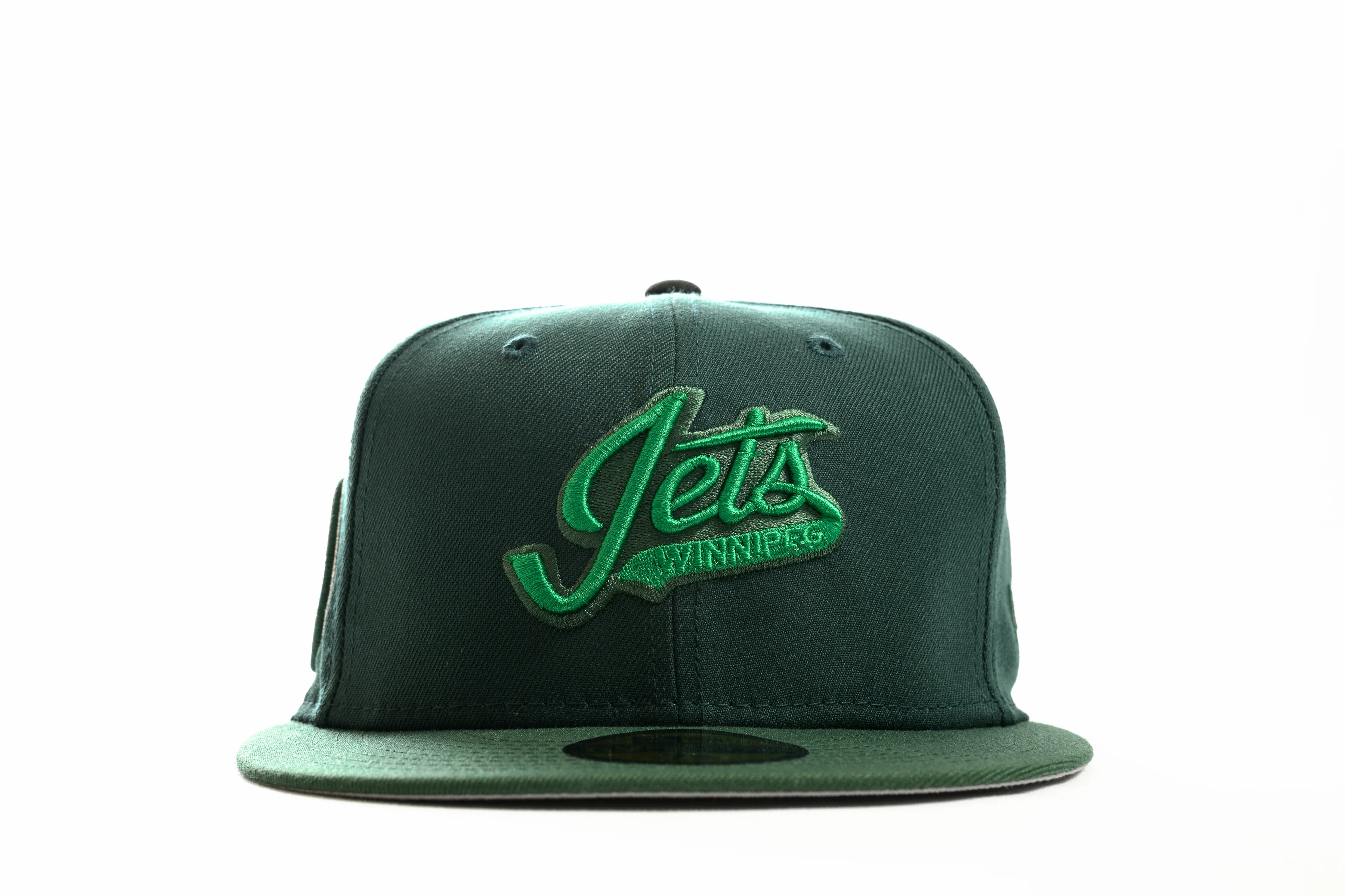 NEW ERA "JET LIFE" WINNEPEG JETS FITTED HAT (DARK GREEN/CILANTRO GREEN/BLACK - Image 7