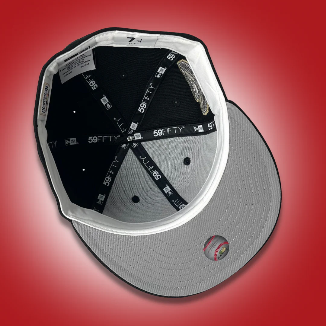 NEW ERA "KUMITE" BROOKLYN DODGERS FITTED HAT (BLACK/RED) - Image 5