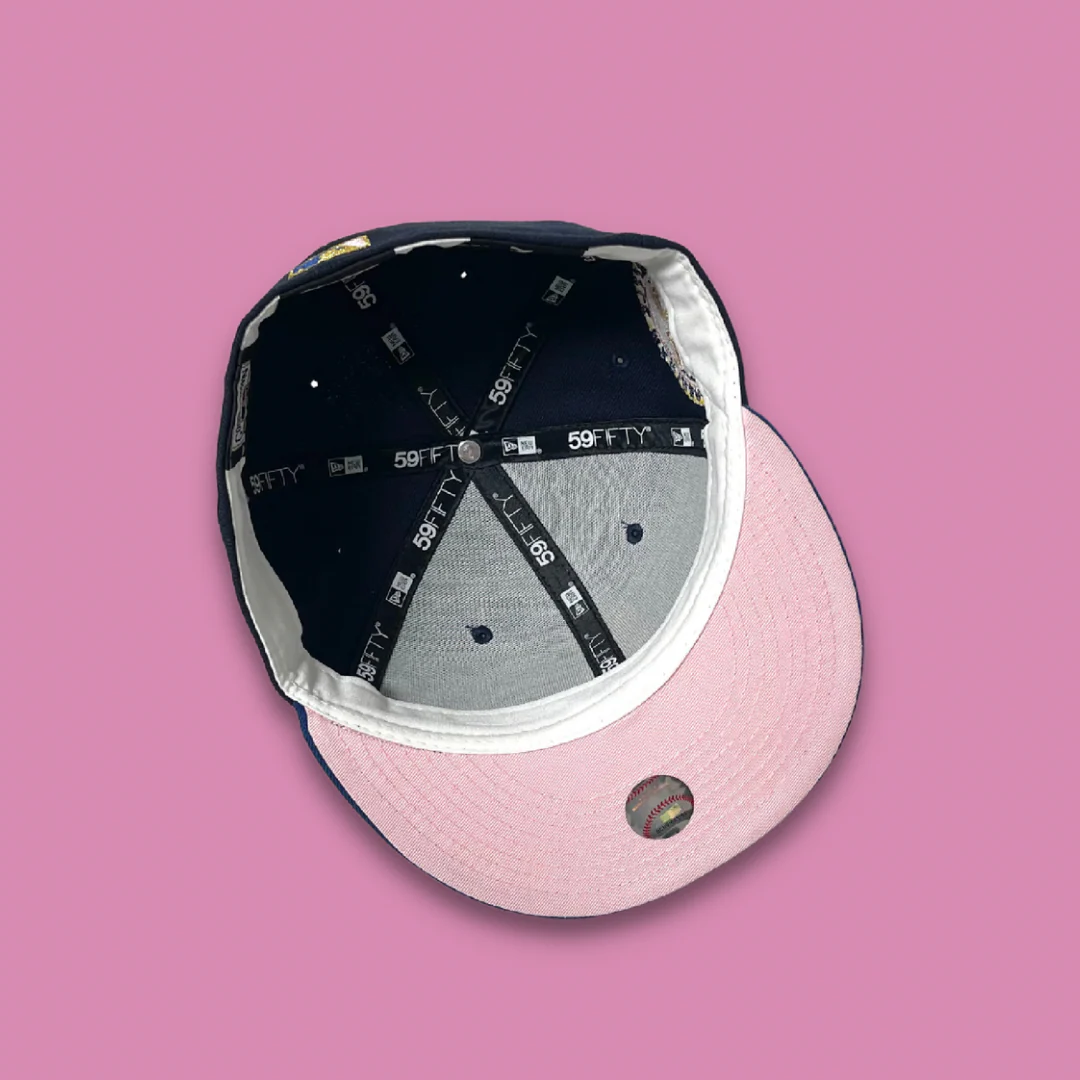 NEW ERA "MUSUBI" SEATTLE MARINERS FITTED HAT (NAVY/GOLD) - Image 4