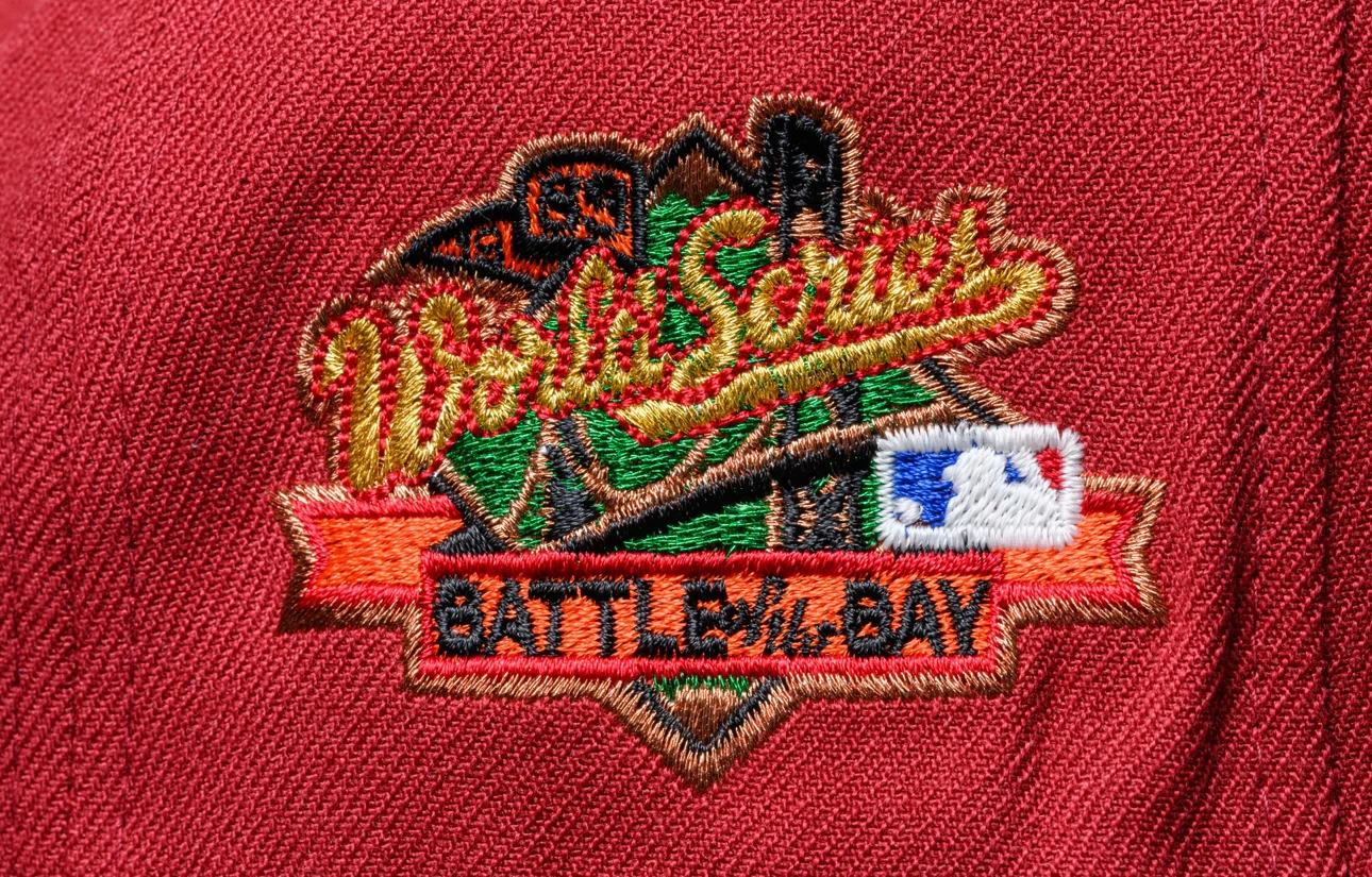 NEW ERA "OKINAWA" SF GIANTS FITTED HAT (BRICK RED/BLACK) - Image 4